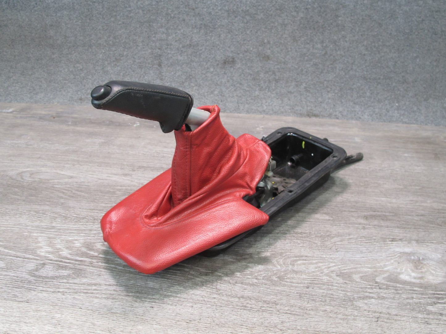 03-08 BMW E86 E85 Z4 Parking Handbrake Lever w Housing & Boot Cover Assy OEM