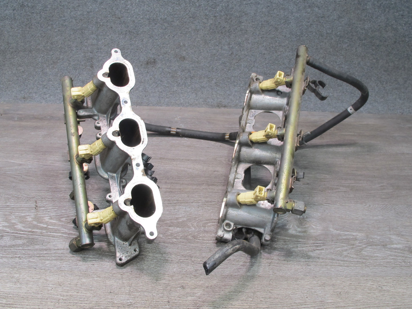 02-05 Porsche 911 996 3.6L M96.03 Engine Lower Intake Manifold W/ Injectors Set