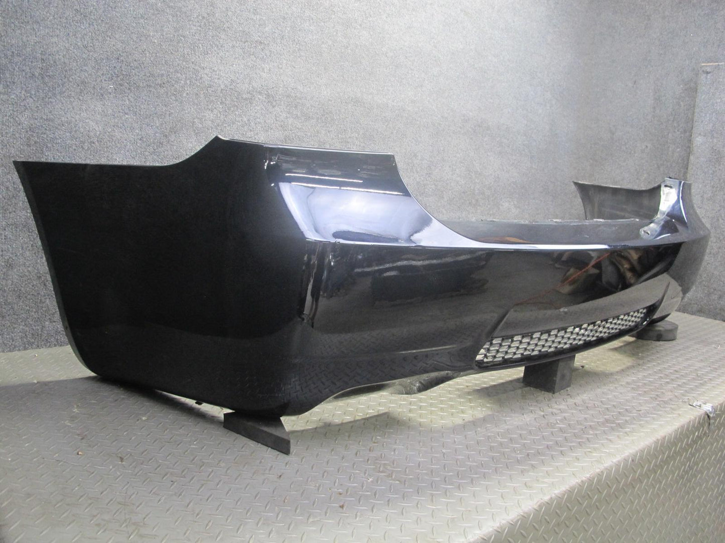 2008-2011 BMW E90 M3 Sedan Rear Bumper Cover w Grille Jerez Black