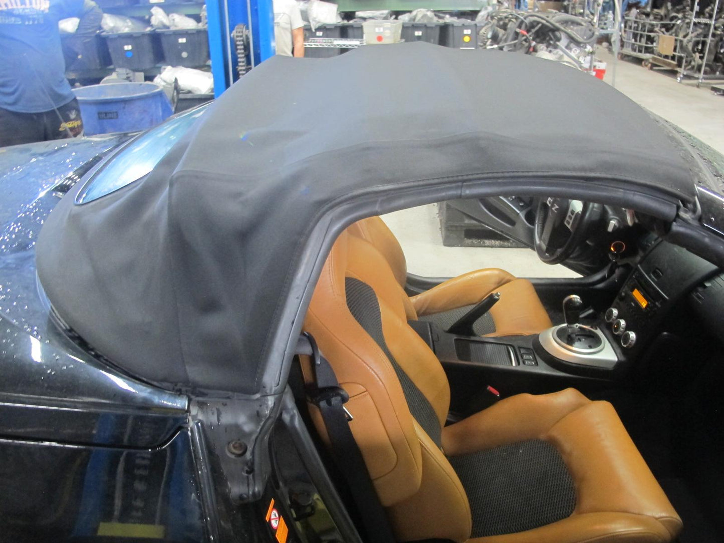 04-09 Nissan 350Z Z33 Convertible Soft TOP Roof w Glass Assembly Black OEM
