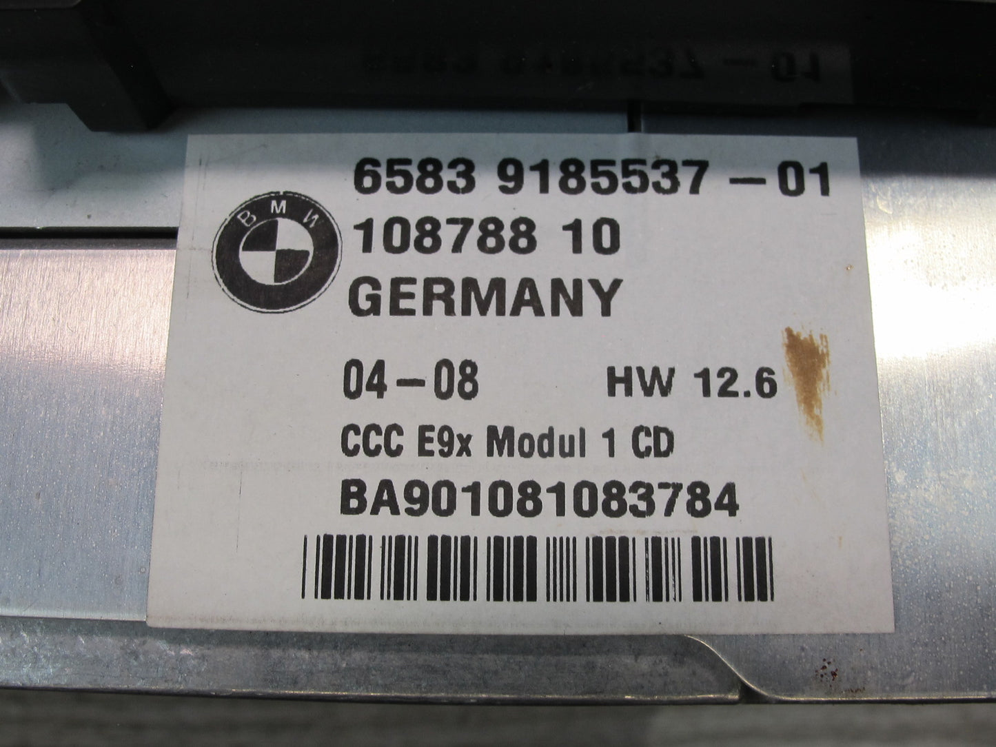 2008 BMW E90 E92 E93 M3 328i 335i CCC Navi Radio CD Player Receiver Head Unit