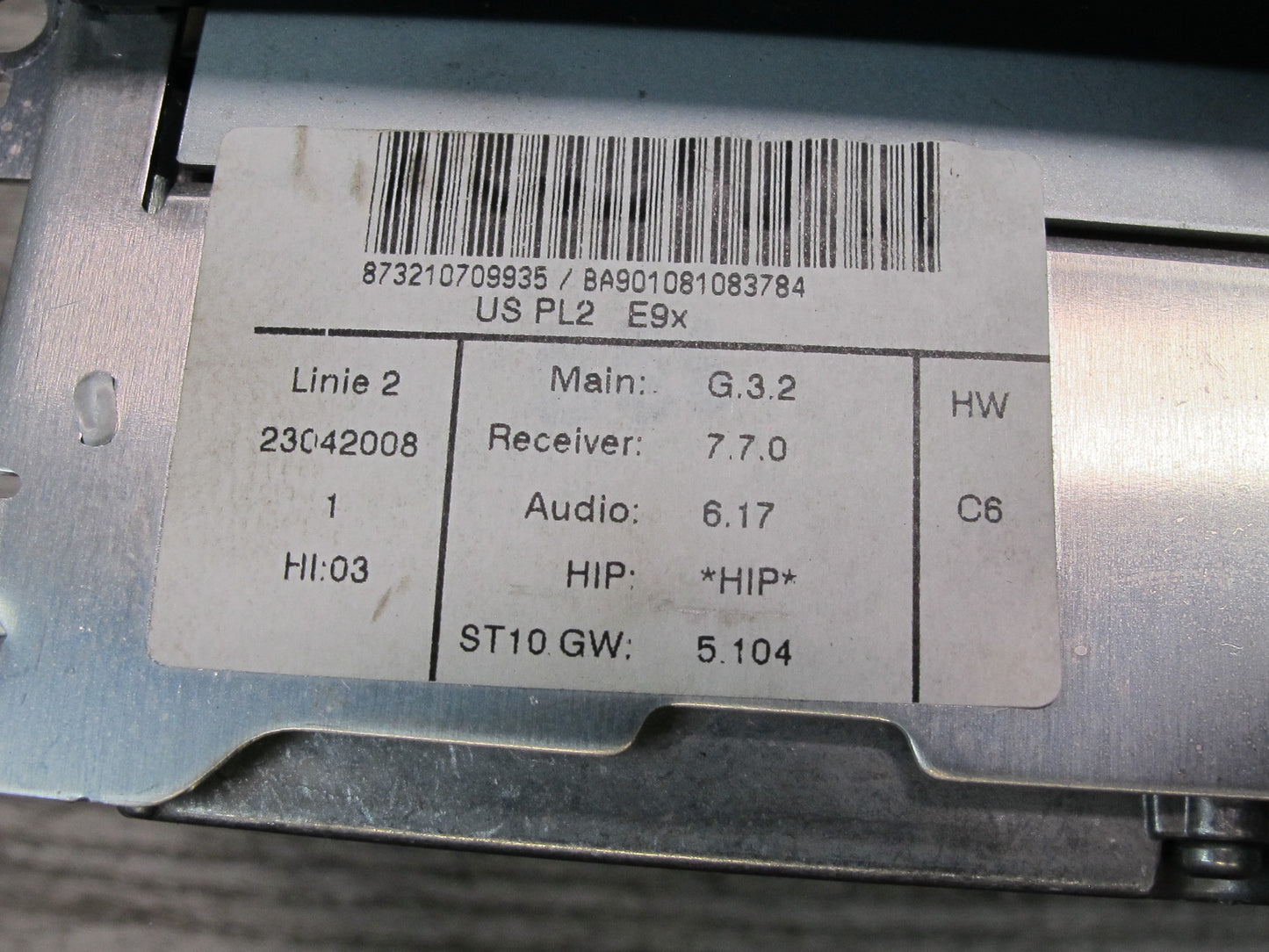 2008 BMW E90 E92 E93 M3 328i 335i CCC Navi Radio CD Player Receiver Head Unit