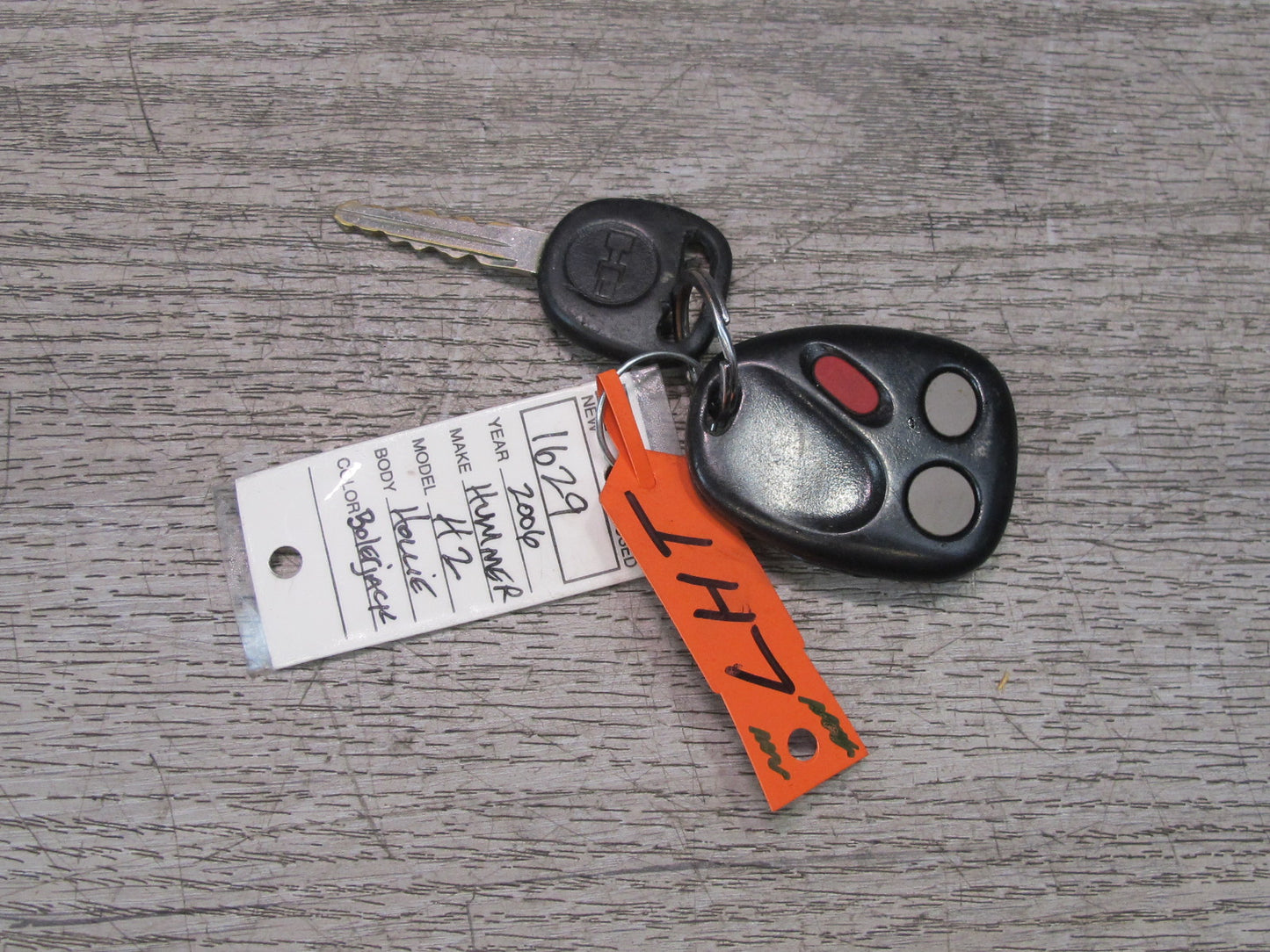2003-2007 Hummer H2 Ignition Switch KEY Front Left Door Handle Set