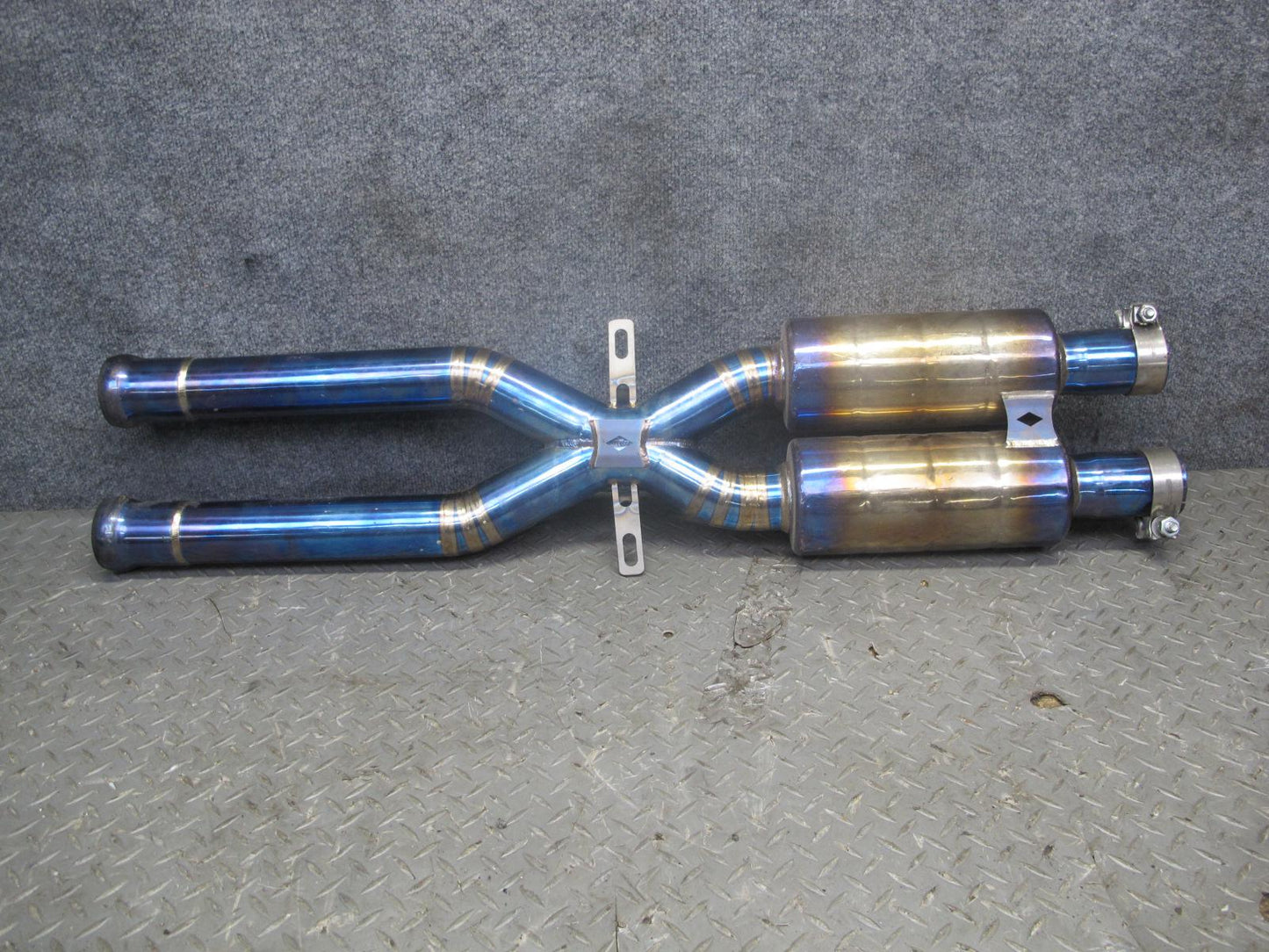 08-13 BMW E92 E90 M3 Titanium Catback Exhaust System w Carbon Tips Aftermarket