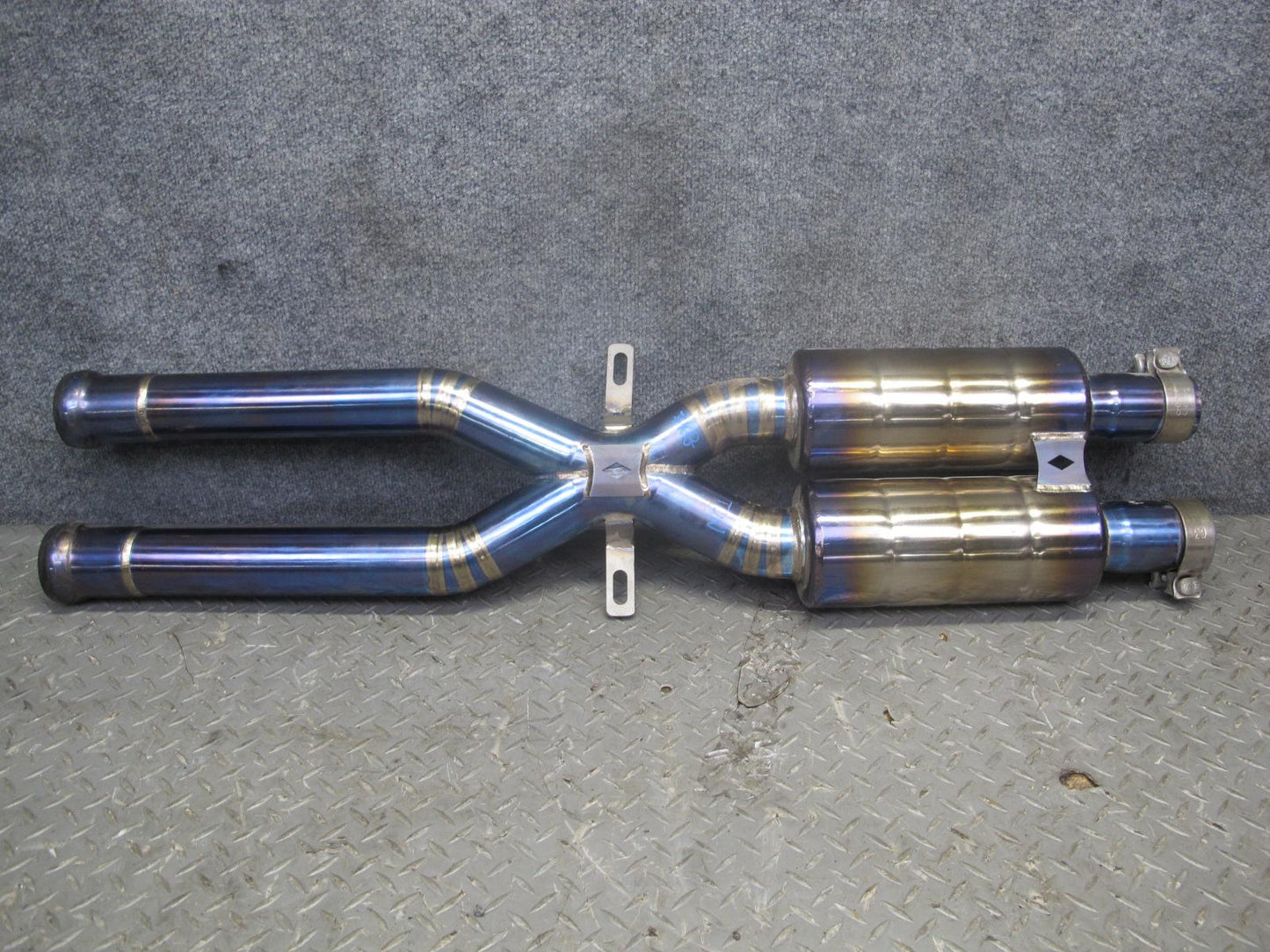 08-13 BMW E92 E90 M3 Titanium Catback Exhaust System w Carbon Tips Aftermarket