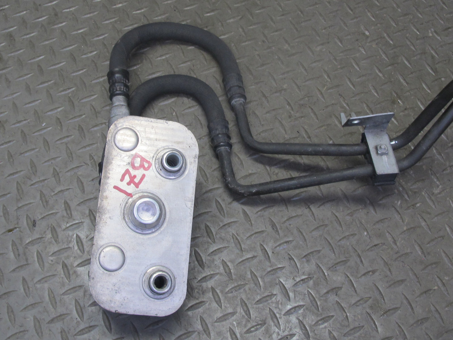 03-05 BMW E85 Z4 M54 Transmission Oil Cooler Heat Exchanger w Hose Line OEM