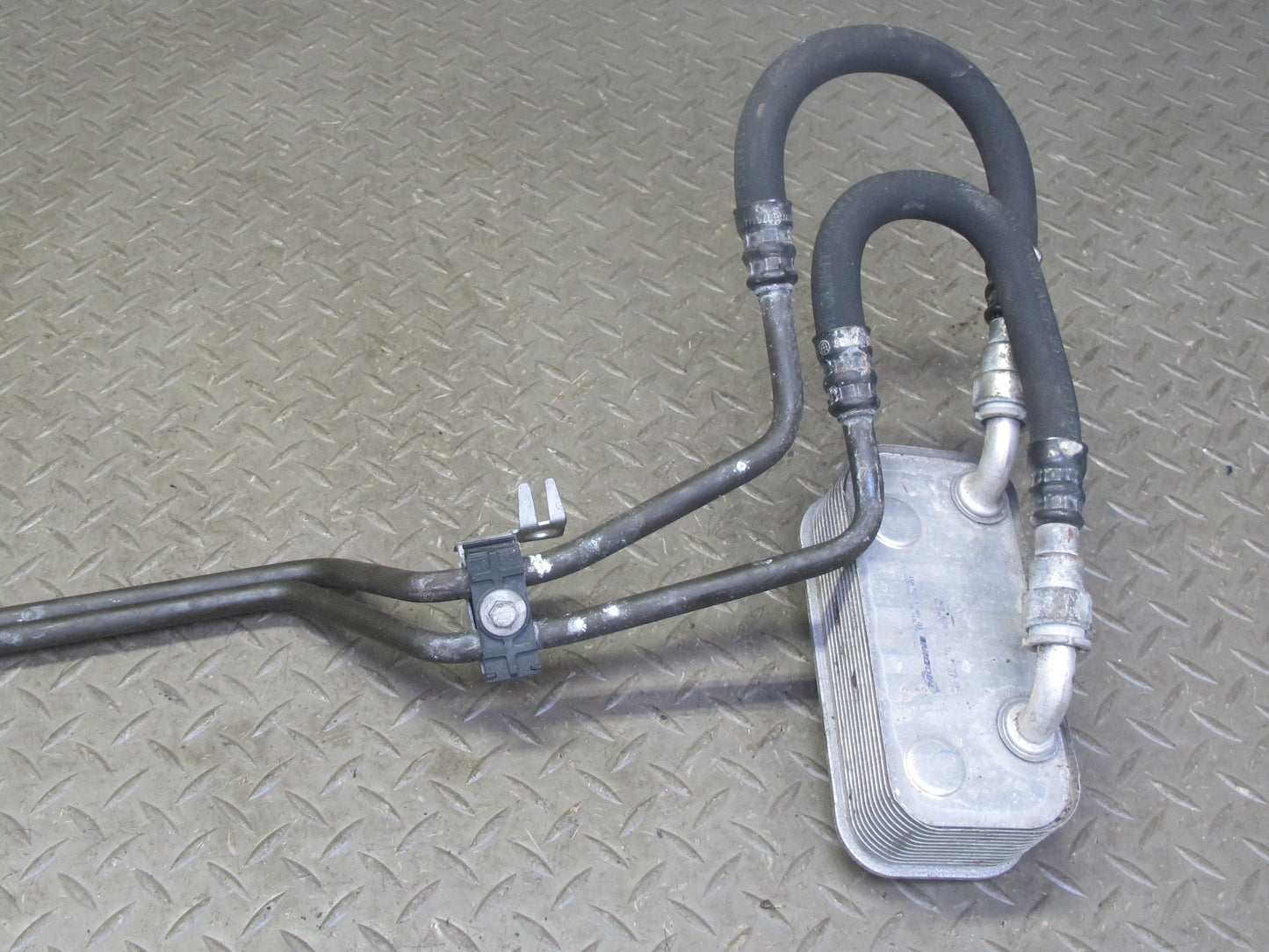 03-05 BMW E85 Z4 M54 Transmission Oil Cooler Heat Exchanger w Hose Line OEM