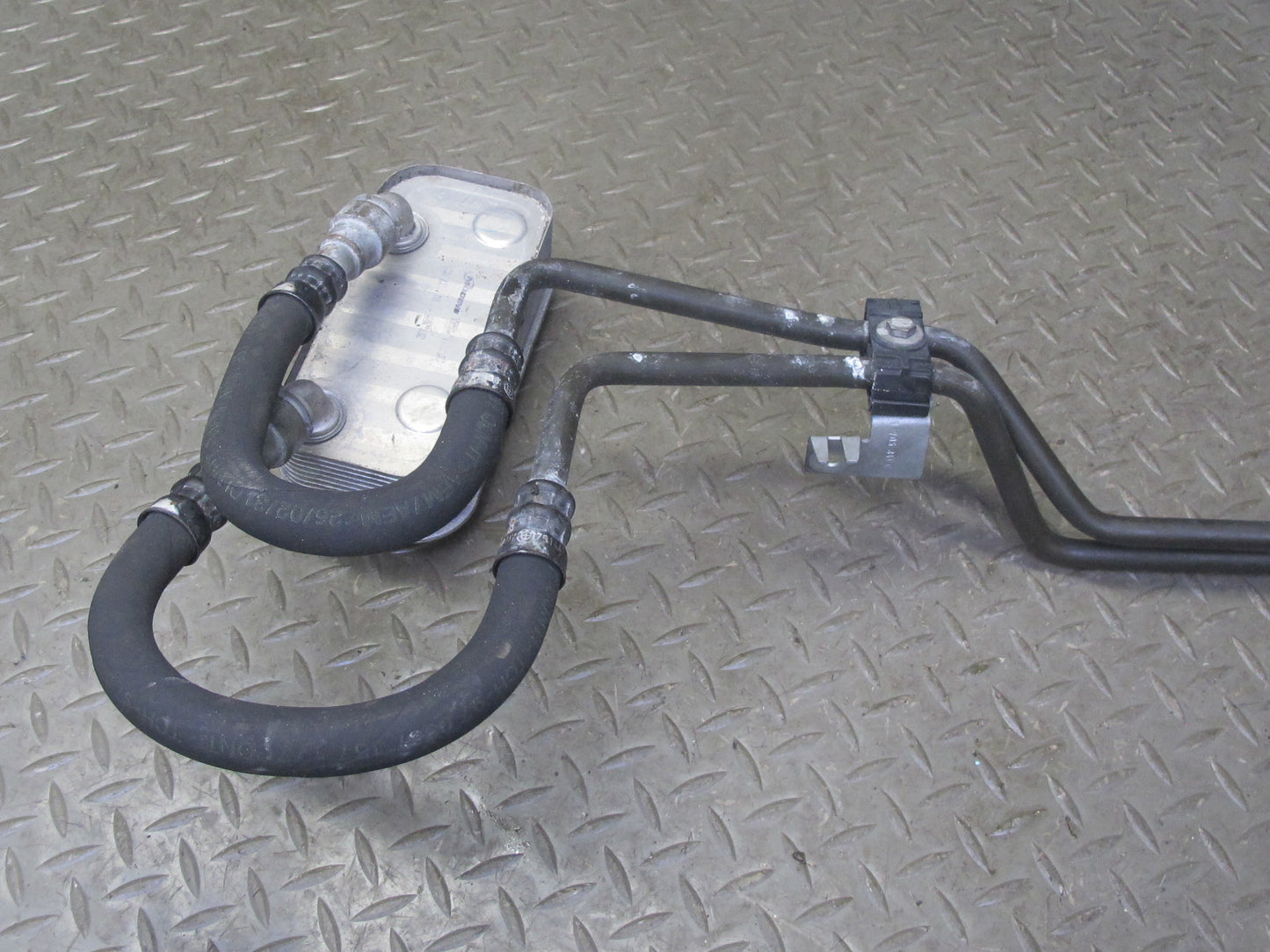 03-05 BMW E85 Z4 M54 Transmission Oil Cooler Heat Exchanger w Hose Line OEM