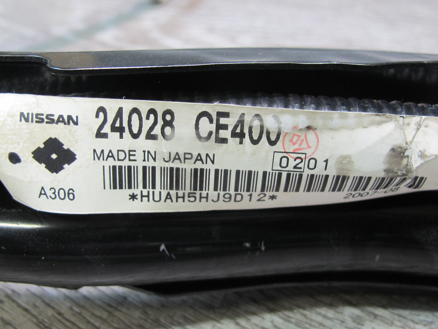 07-09 Nissan 350Z Convert Rear Left Soft TOP Roof Lift Motor w Hinge & Wire OEM