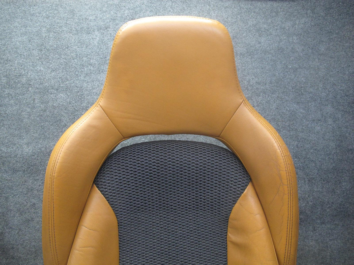 07-09 Nissan 350Z Z33 Convertible Left & Right Power Leather Seat Set Orange OEM