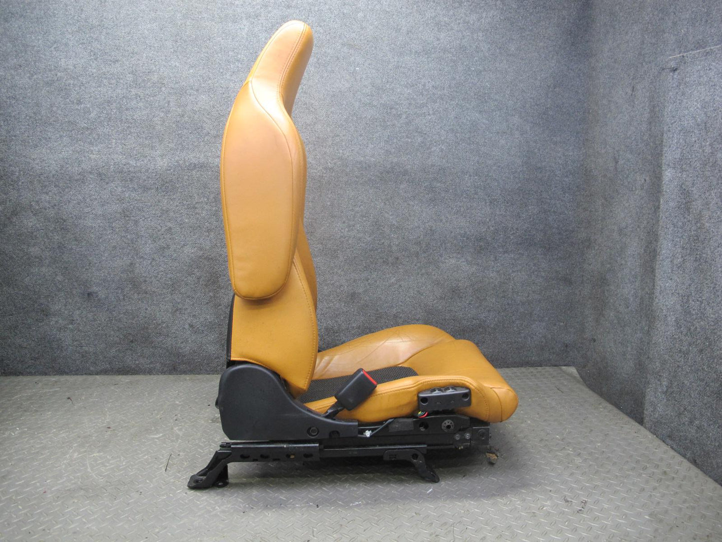 07-09 Nissan 350Z Z33 Convertible Left & Right Power Leather Seat Set Orange OEM
