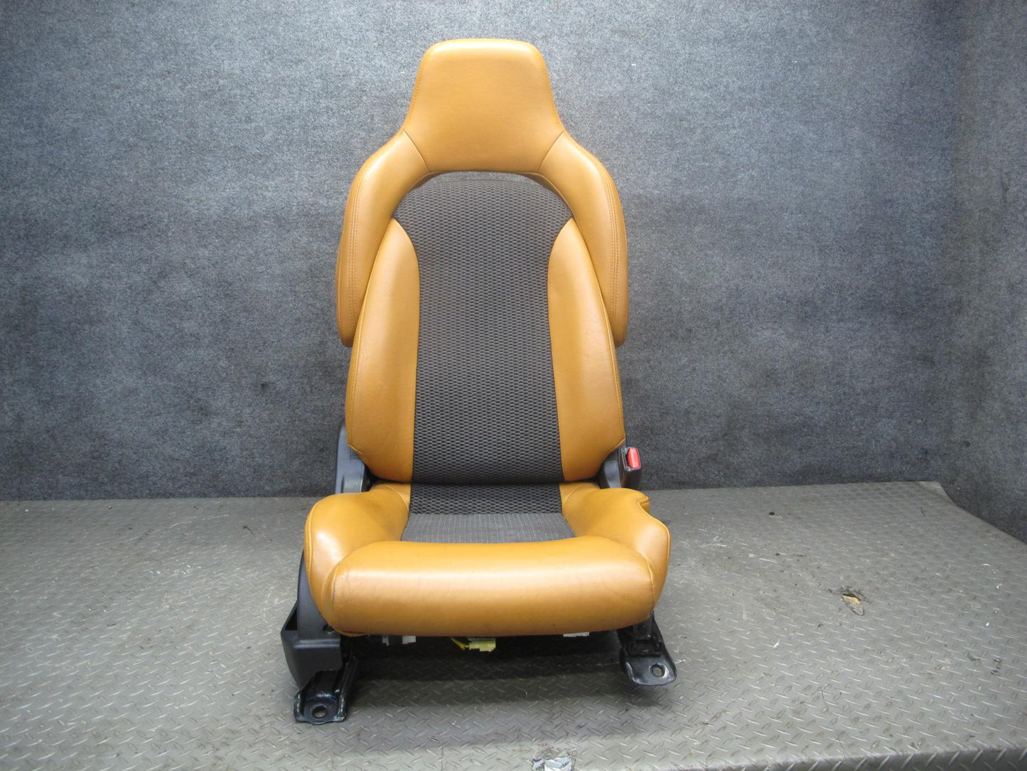 07-09 Nissan 350Z Z33 Convertible Left & Right Power Leather Seat Set Orange OEM