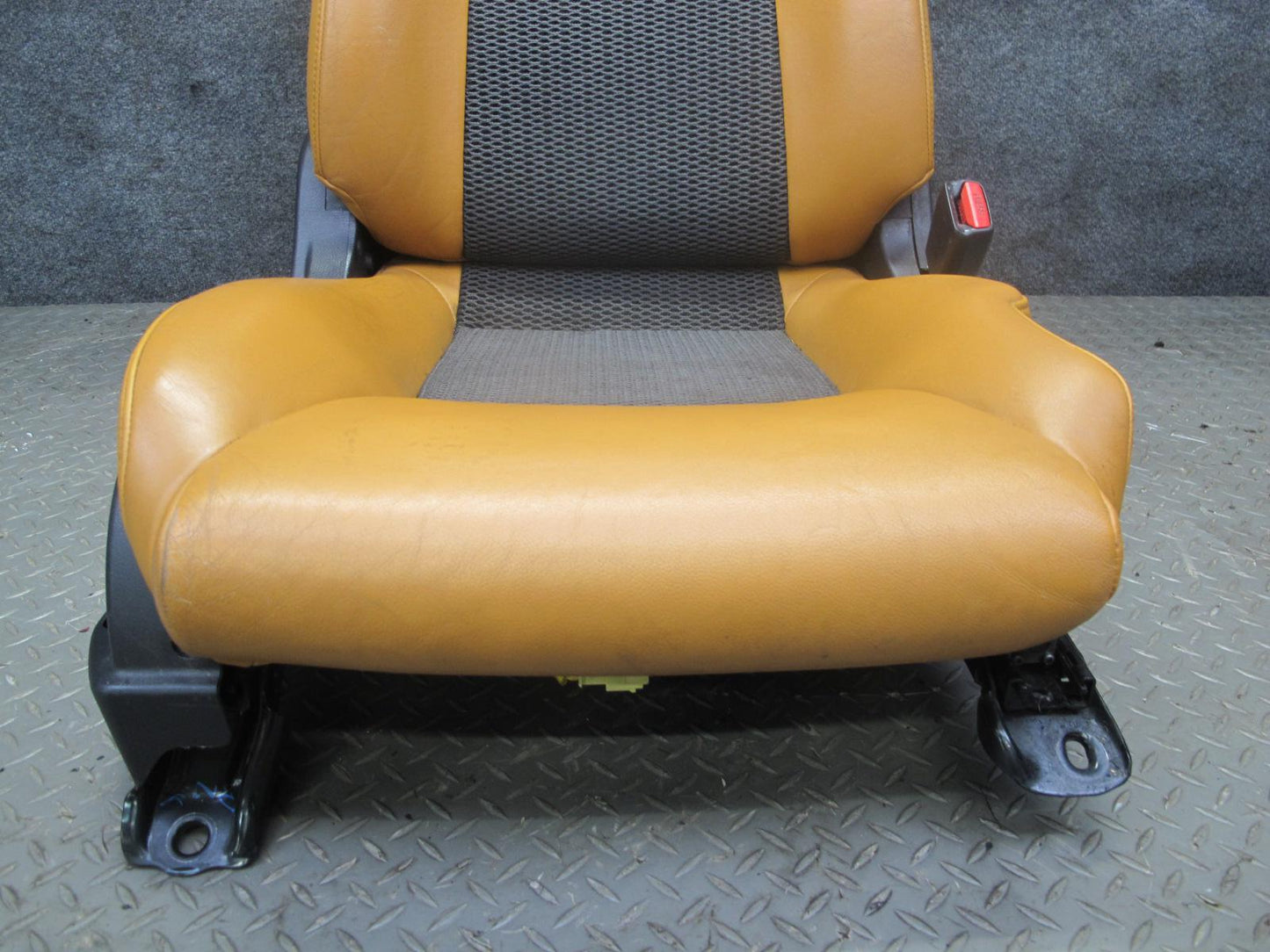 07-09 Nissan 350Z Z33 Convertible Left & Right Power Leather Seat Set Orange OEM