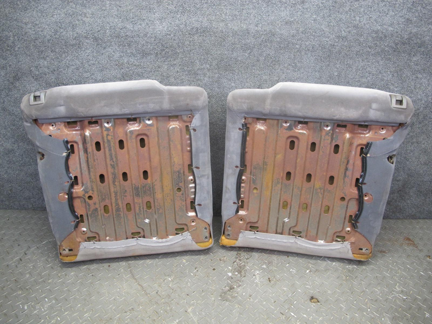 89-92 Toyota Supra MK3 Front & Rear Complete Cloth Seat Set Gray OEM