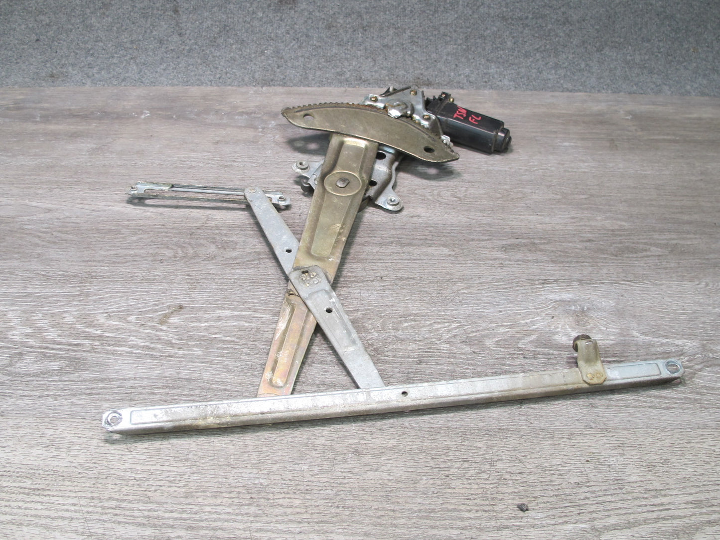 86-92 Toyota Supra MA70L Left Driver Door Window Regulator w Motor OEM