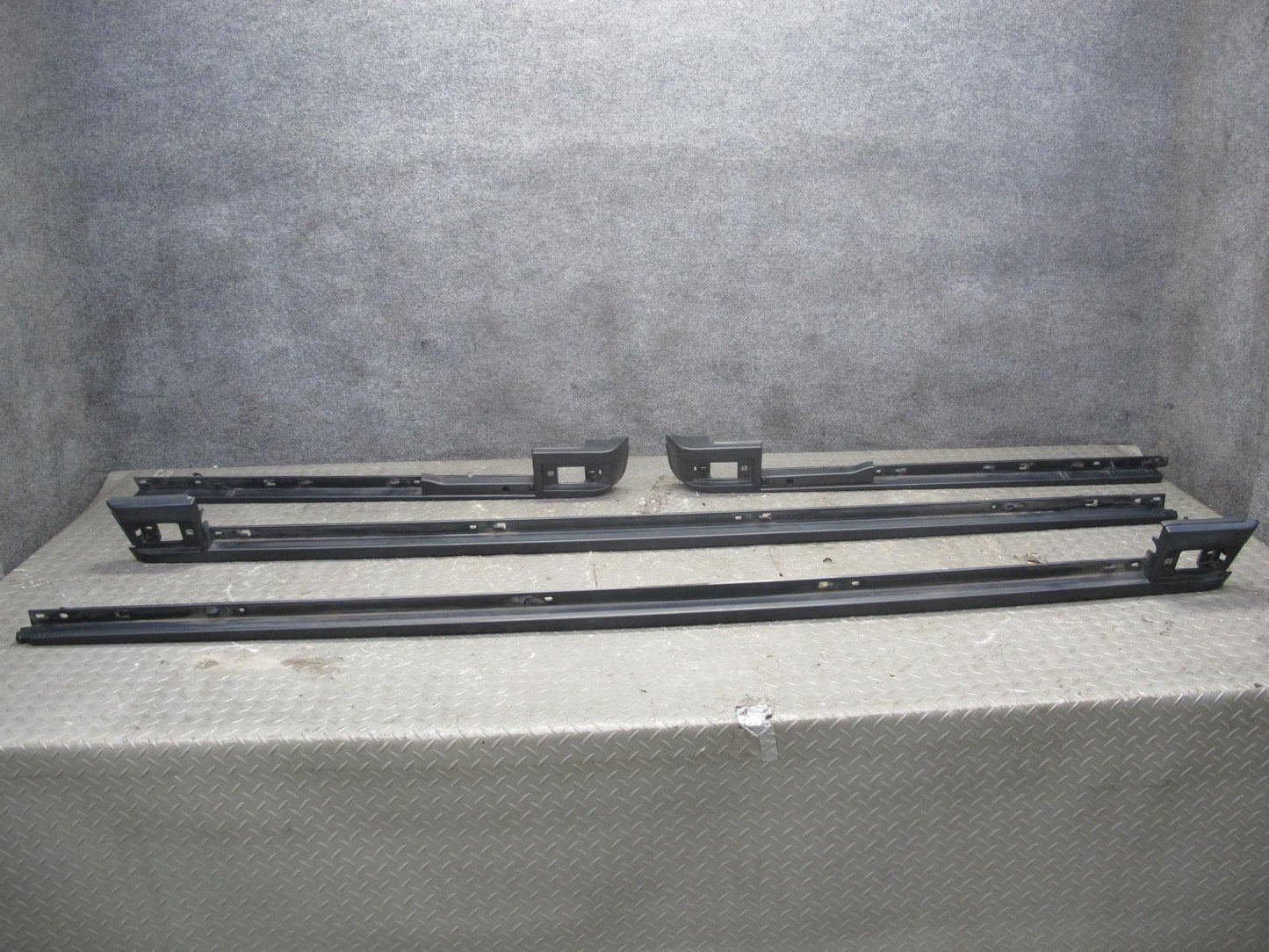 03-09 Hummer H2 Front & Rear Left & Right Roof Rack Rail Cover Molding Set of 4