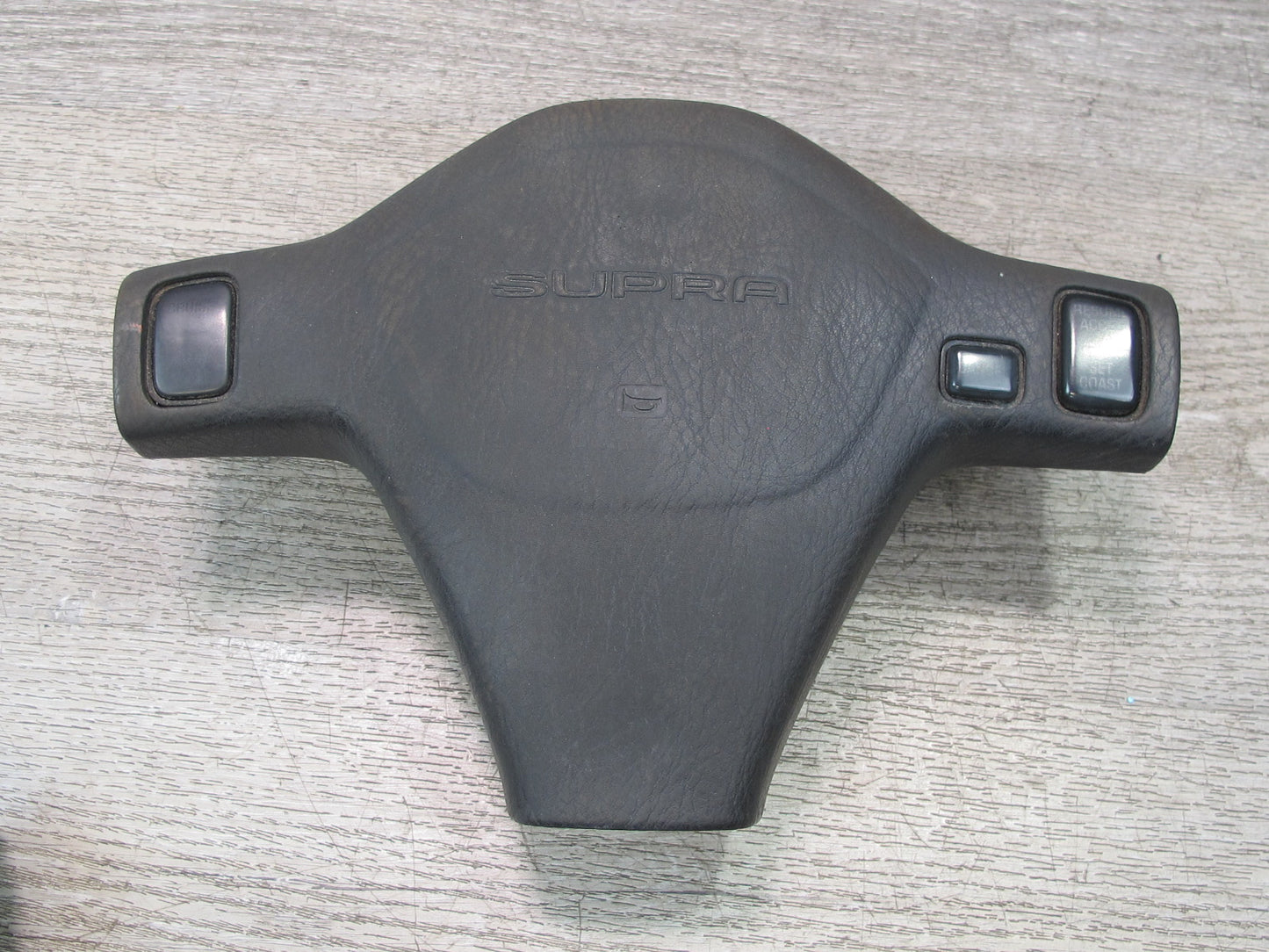 89-90 Toyota Supra MK3 MA70L Steering Horn w Cruise Control Switch Black OEM