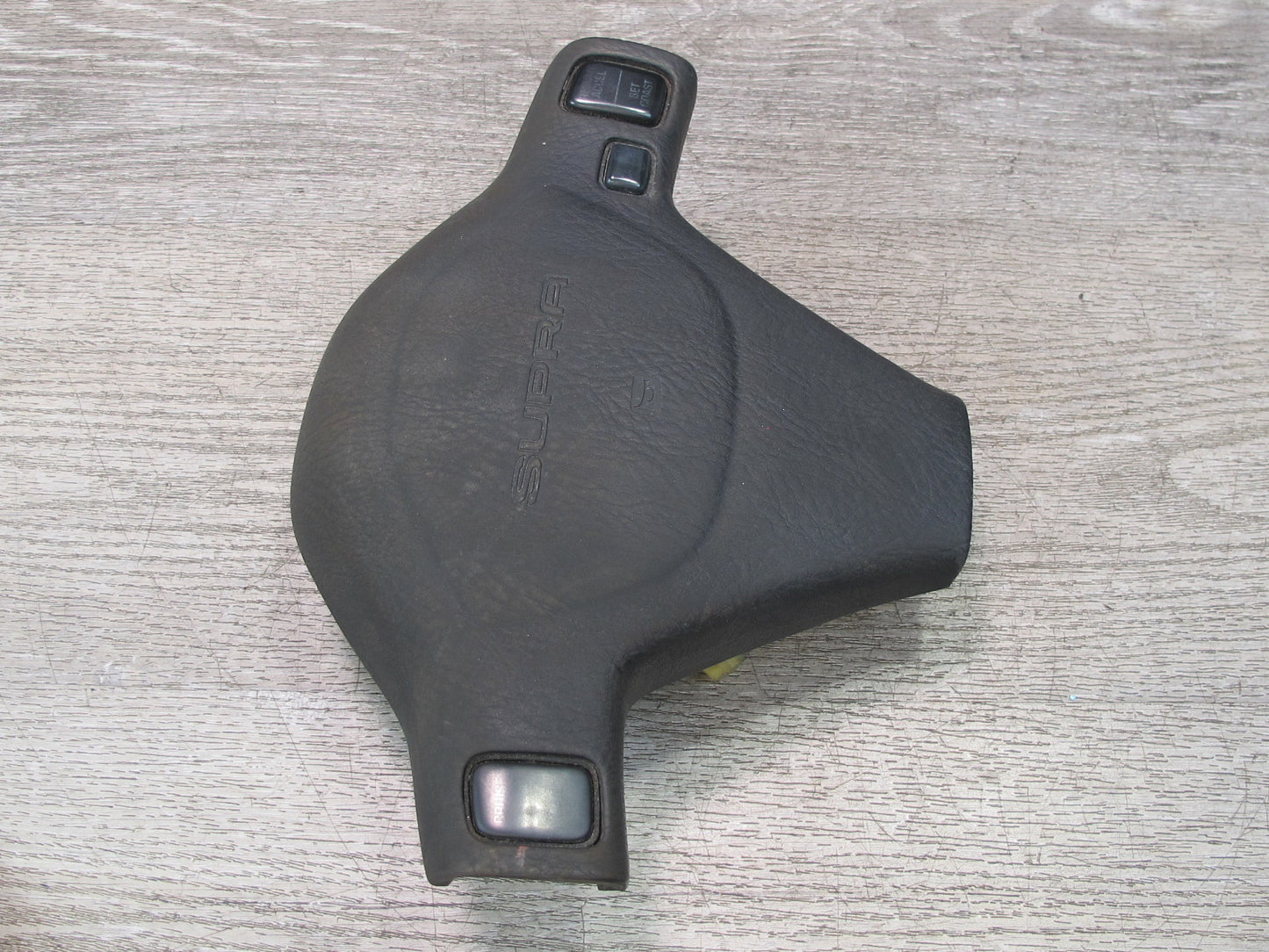 89-90 Toyota Supra MK3 MA70L Steering Horn w Cruise Control Switch Black OEM
