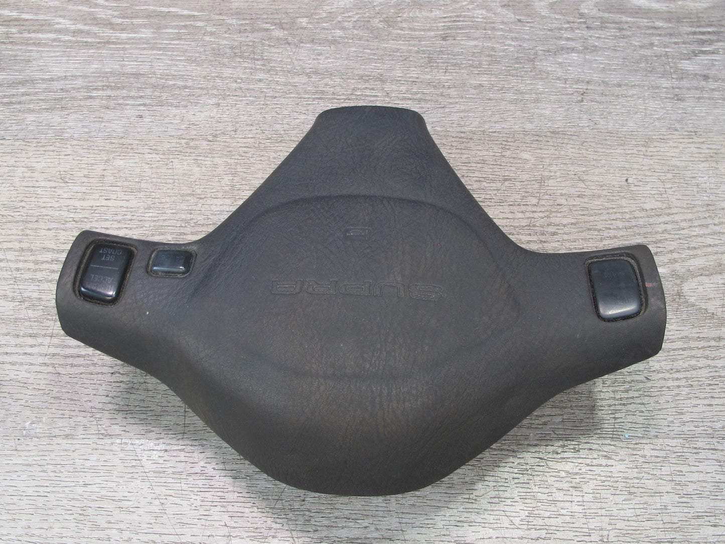 89-90 Toyota Supra MK3 MA70L Steering Horn w Cruise Control Switch Black OEM