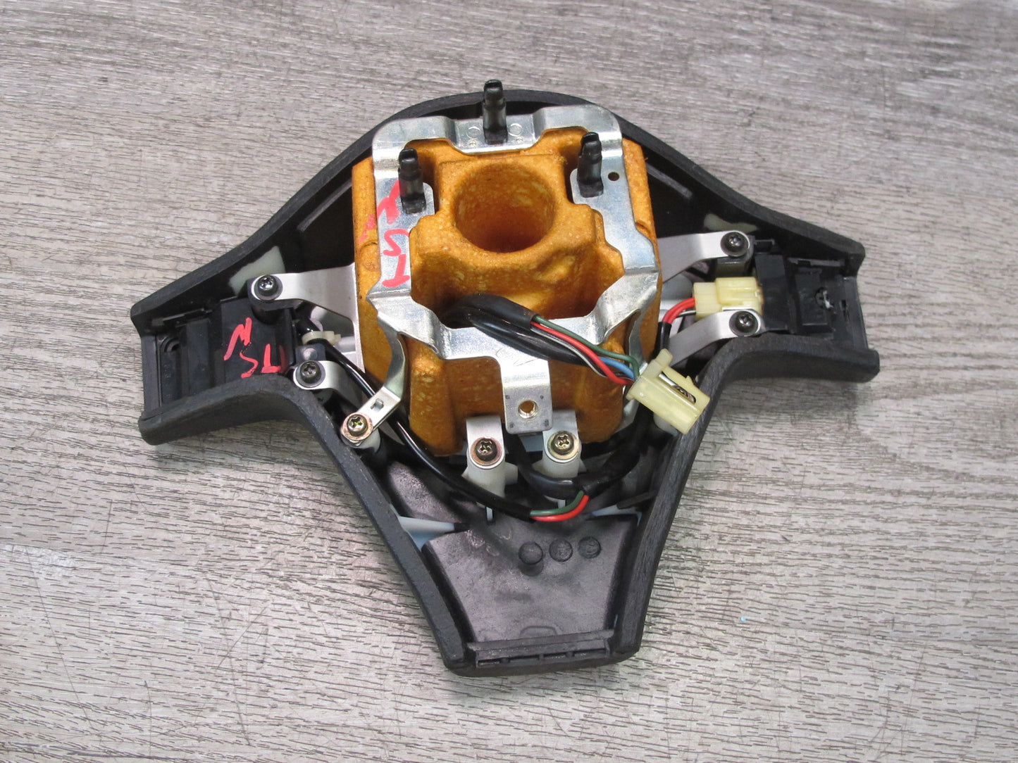 89-90 Toyota Supra MK3 MA70L Steering Horn w Cruise Control Switch Black OEM