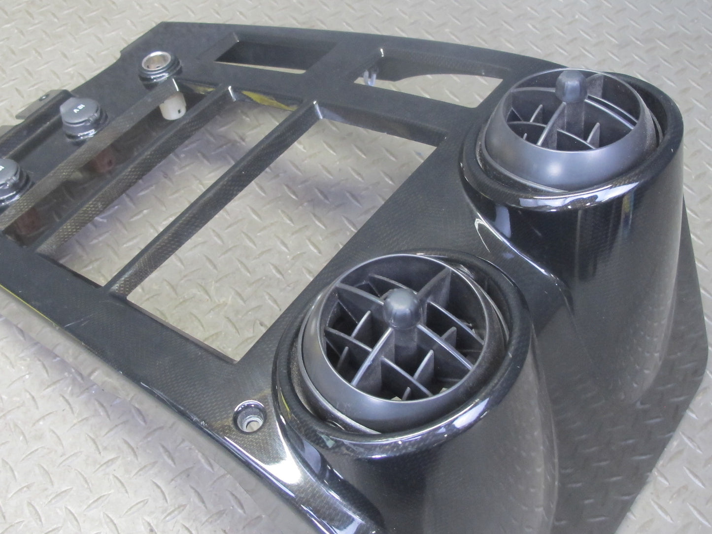 2003-2007 Hummer H2 Dash Center Radio Trim Bezel Panel Carbon Style 10357186