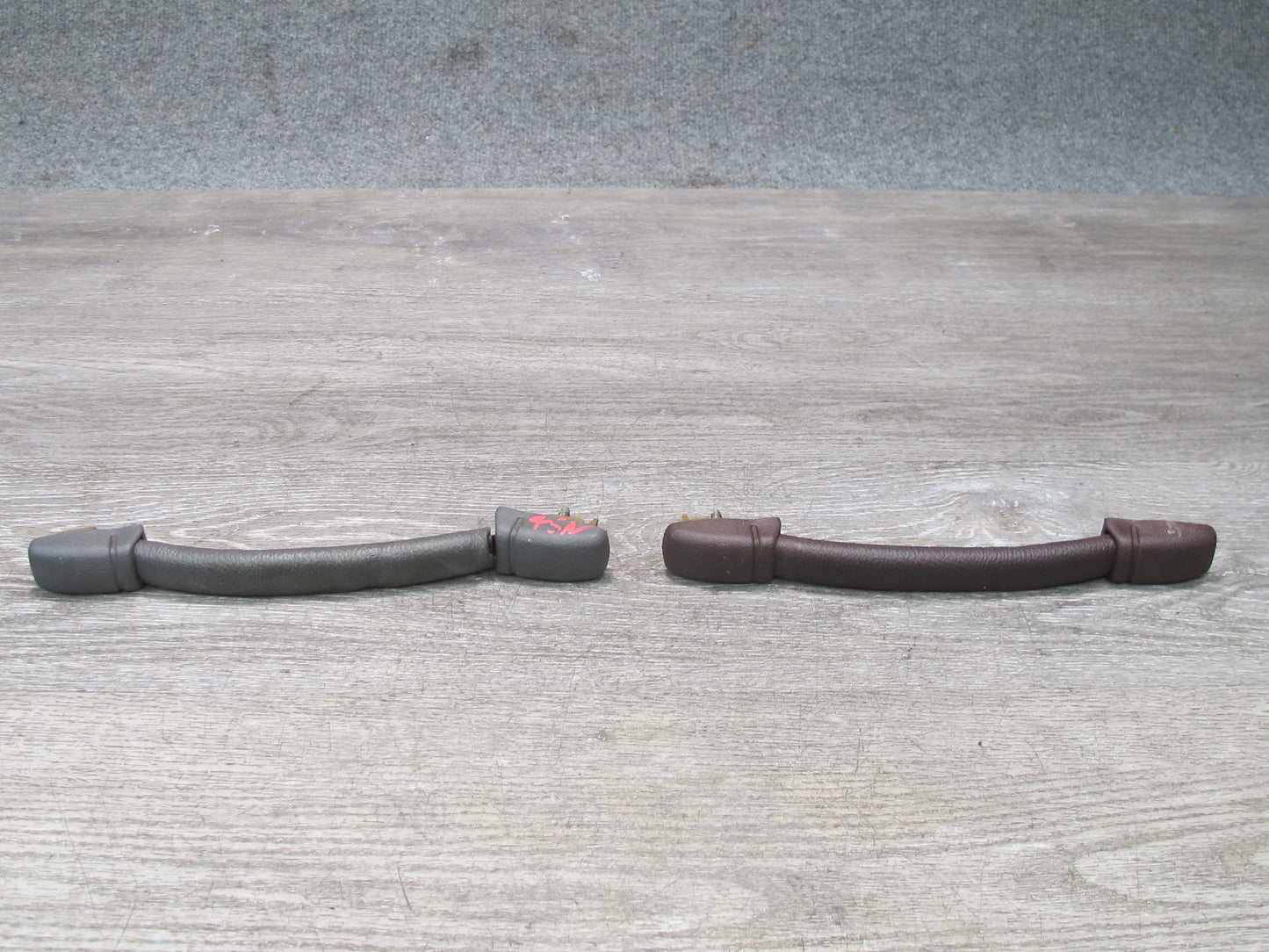 86-92 Toyota Supra MK3 Left & Right Overhead Grab Handle Set Maroon & Gray OEM