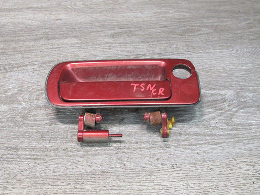 86-92 Toyota Supra MA70L Left & Right Door Exterior Handle RED Pearl OEM