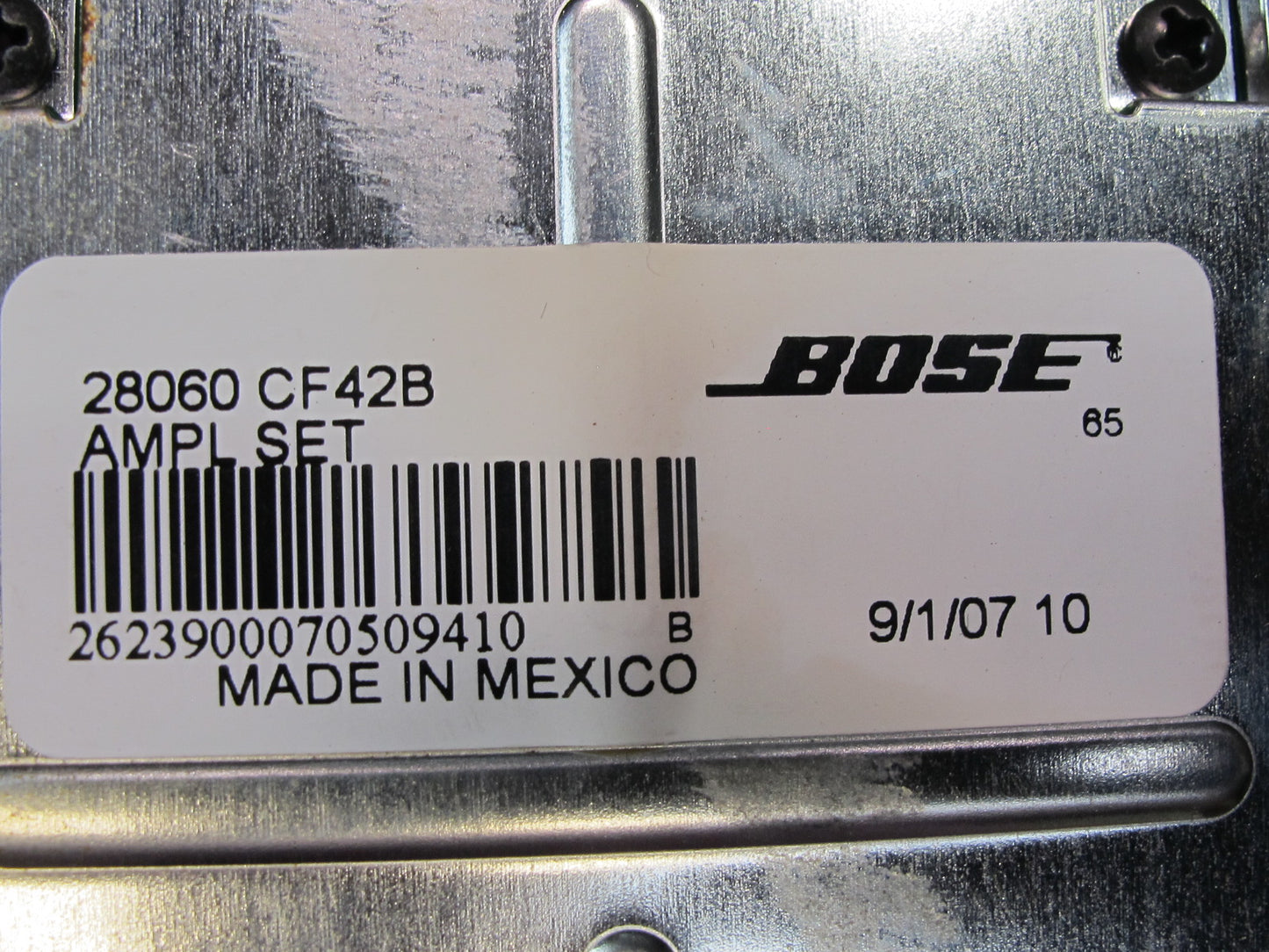 03-09 Nissan Z33 350Z Bose Audio System Amplifier AMP 28060-CF42B OEM