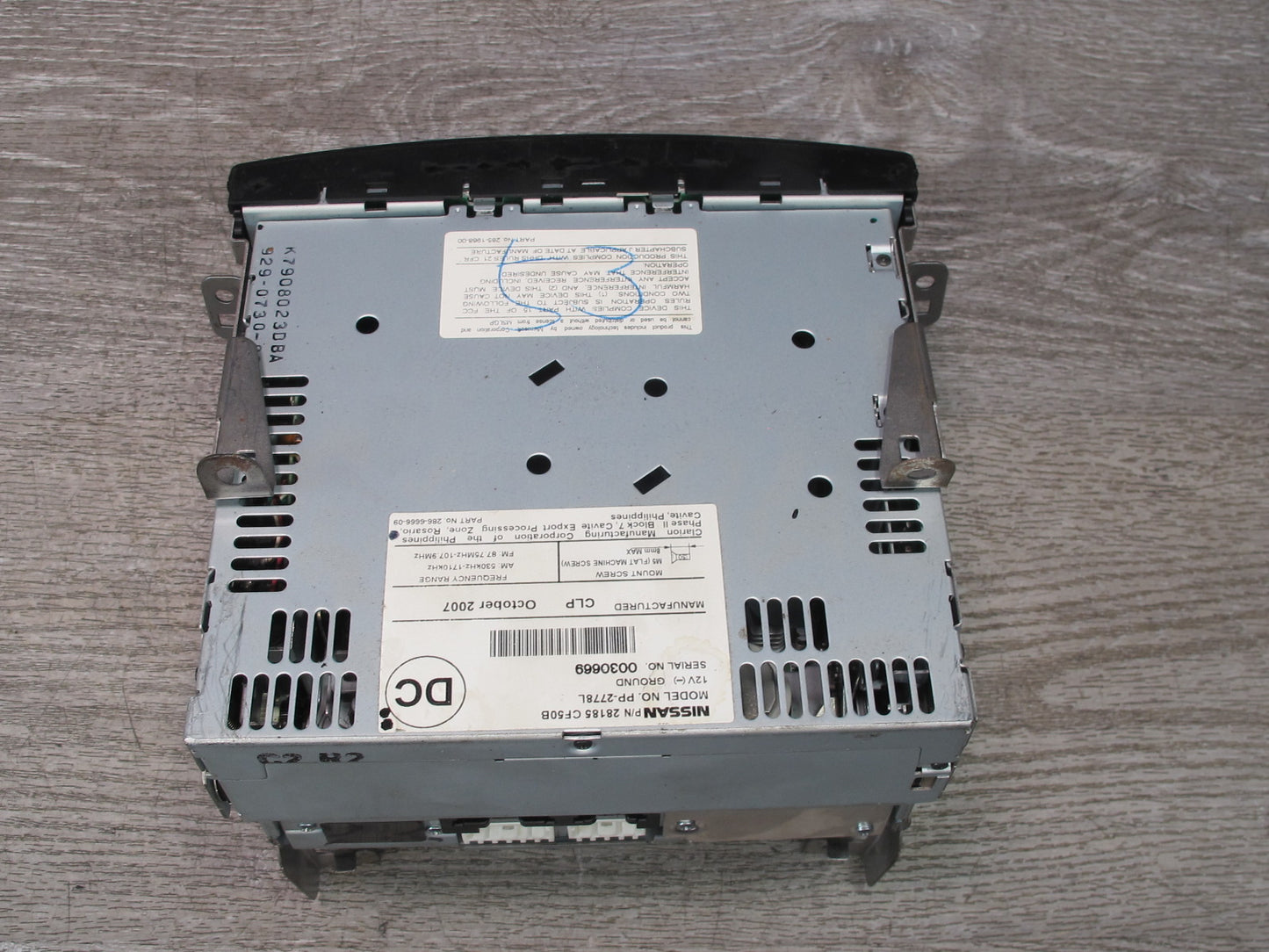 07-09 Nissan 350Z Z33 Radio AM FM CD Changer Player Receiver Head Unit Bose OEM