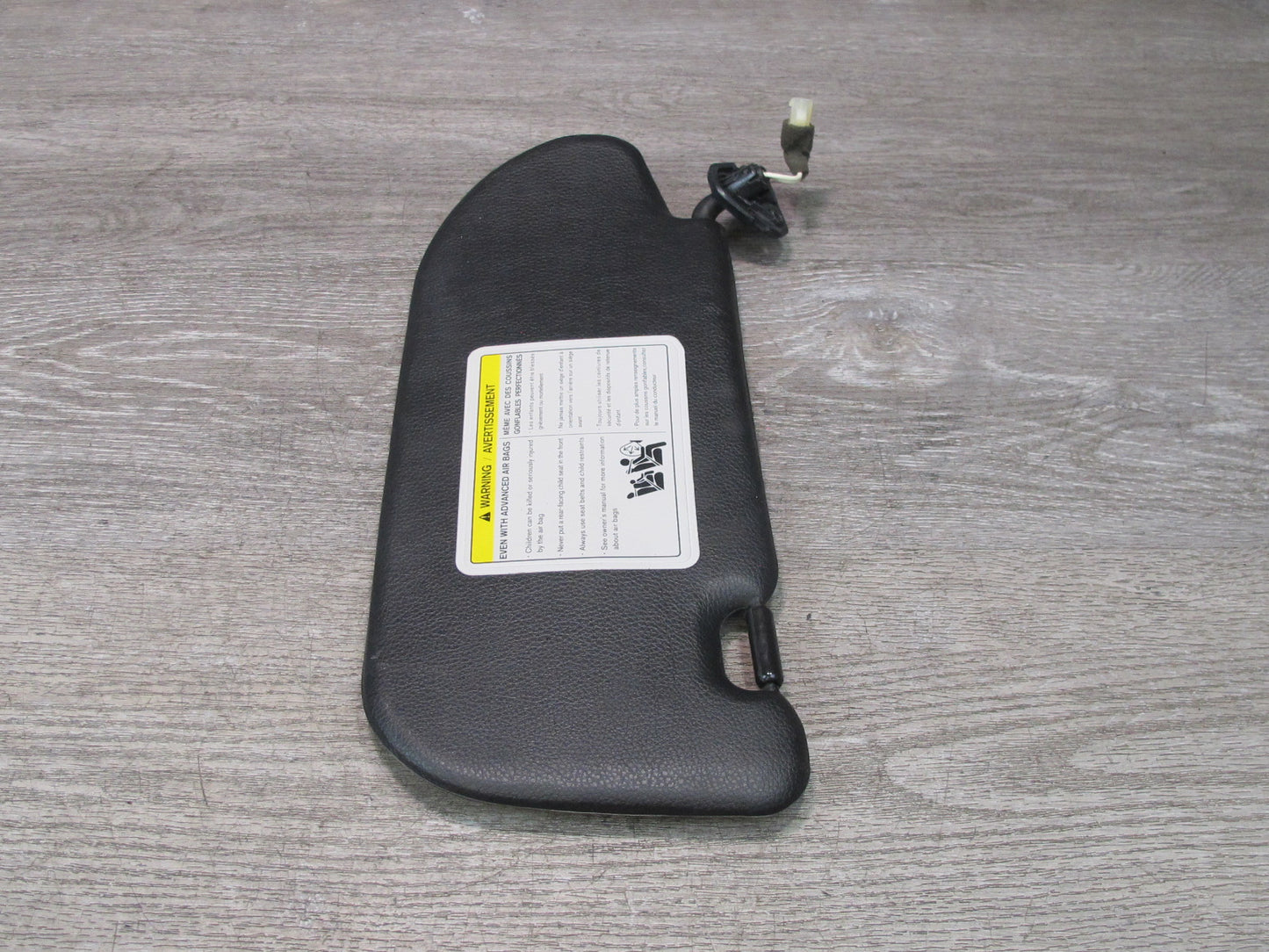 07-08 Nissan 350Z Z33 Convertible Set of 2 Left & Right Sun Visor Black OEM