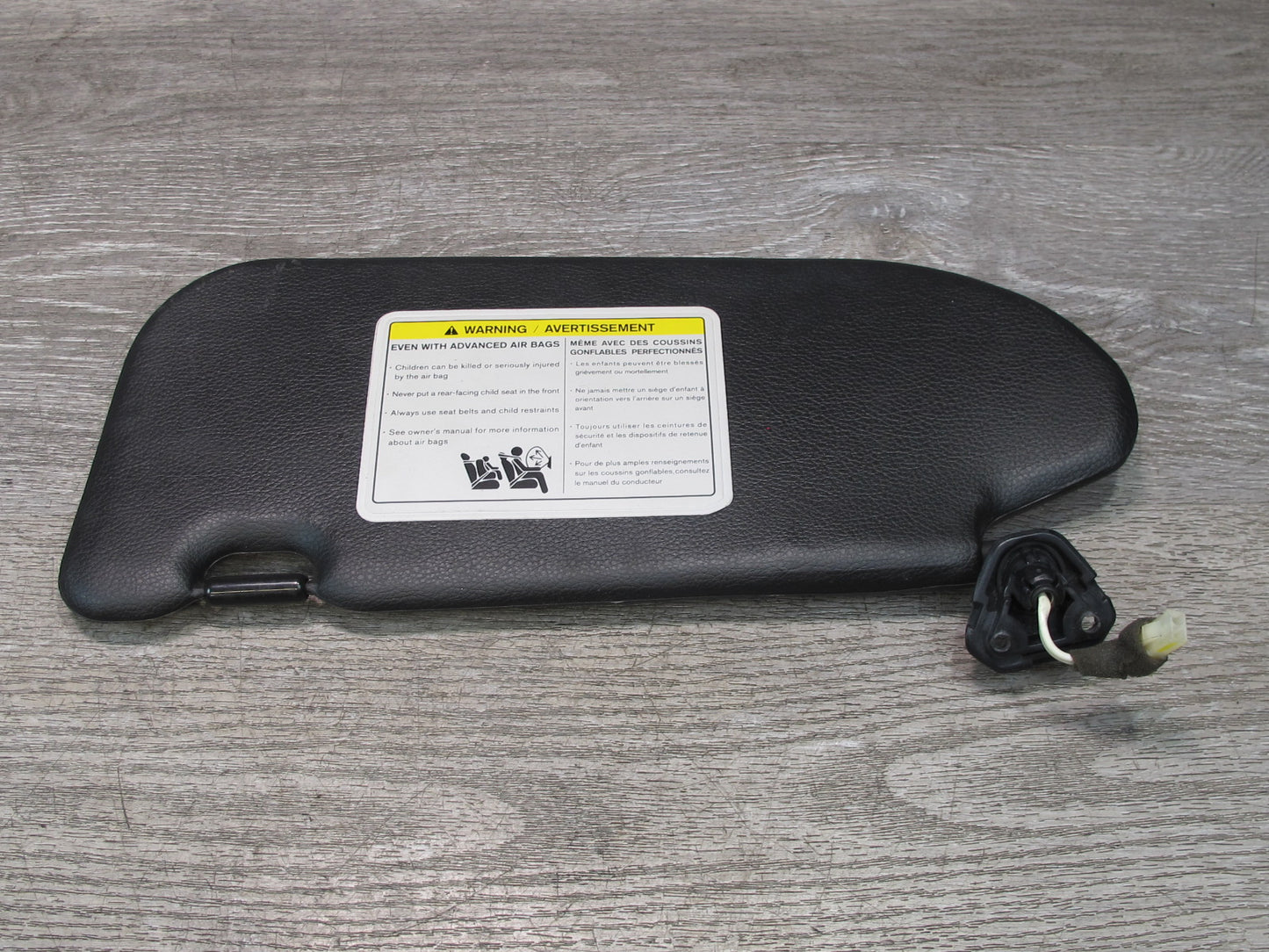 07-08 Nissan 350Z Z33 Convertible Set of 2 Left & Right Sun Visor Black OEM