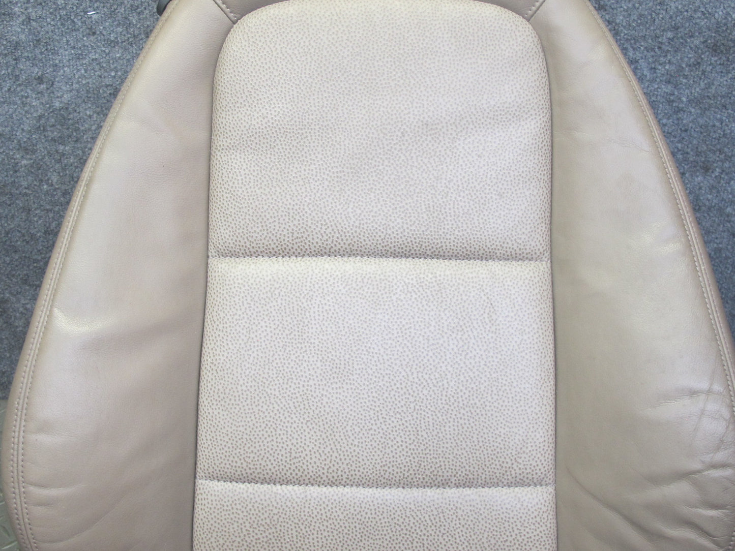 96-98 BMW E36/7 Z3 Roadster Right Seat Upper Leather Cushion Backrest Beige OEM