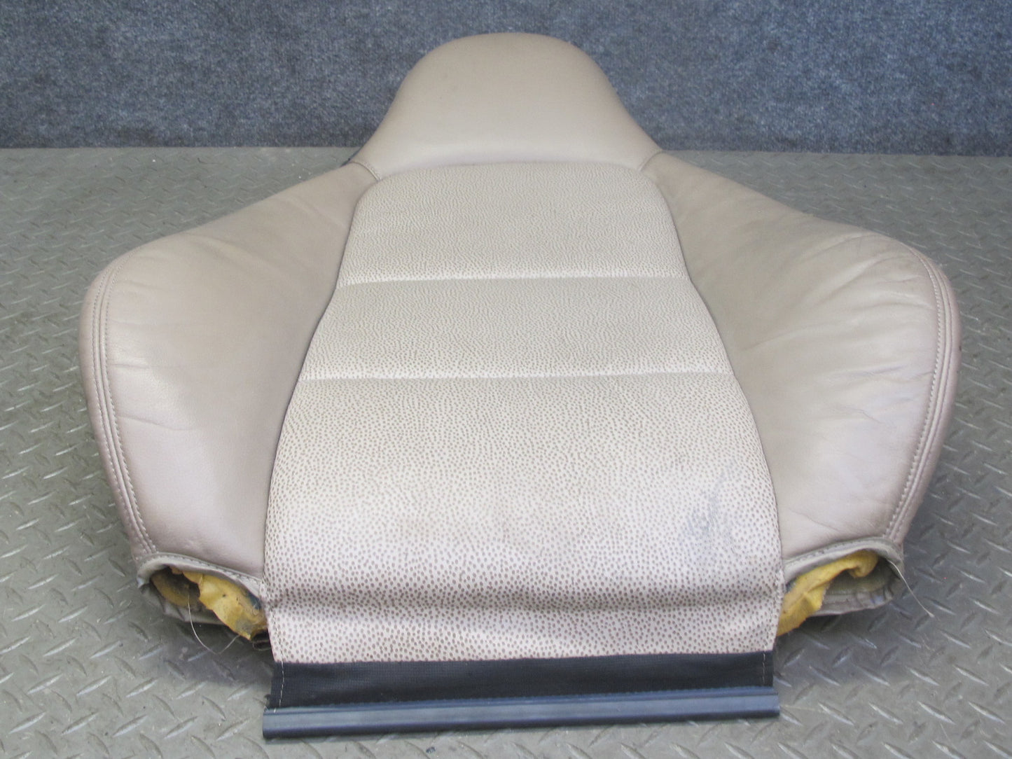 96-98 BMW E36/7 Z3 Roadster Right Seat Upper Leather Cushion Backrest Beige OEM