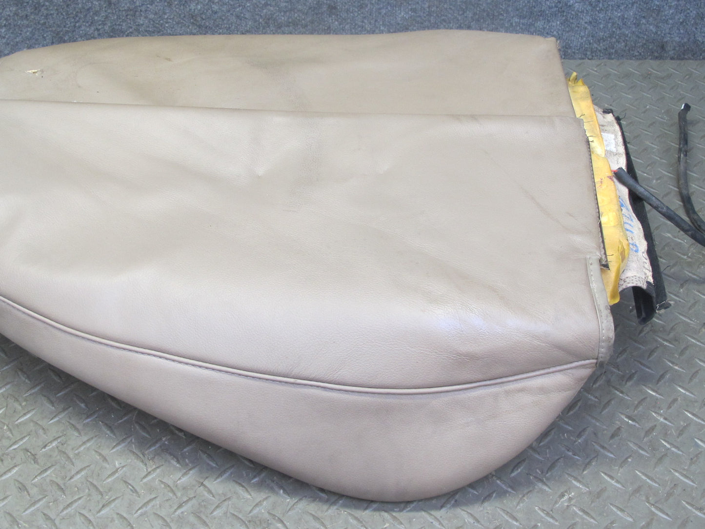 96-98 BMW E36/7 Z3 Roadster Right Seat Upper Leather Cushion Backrest Beige OEM