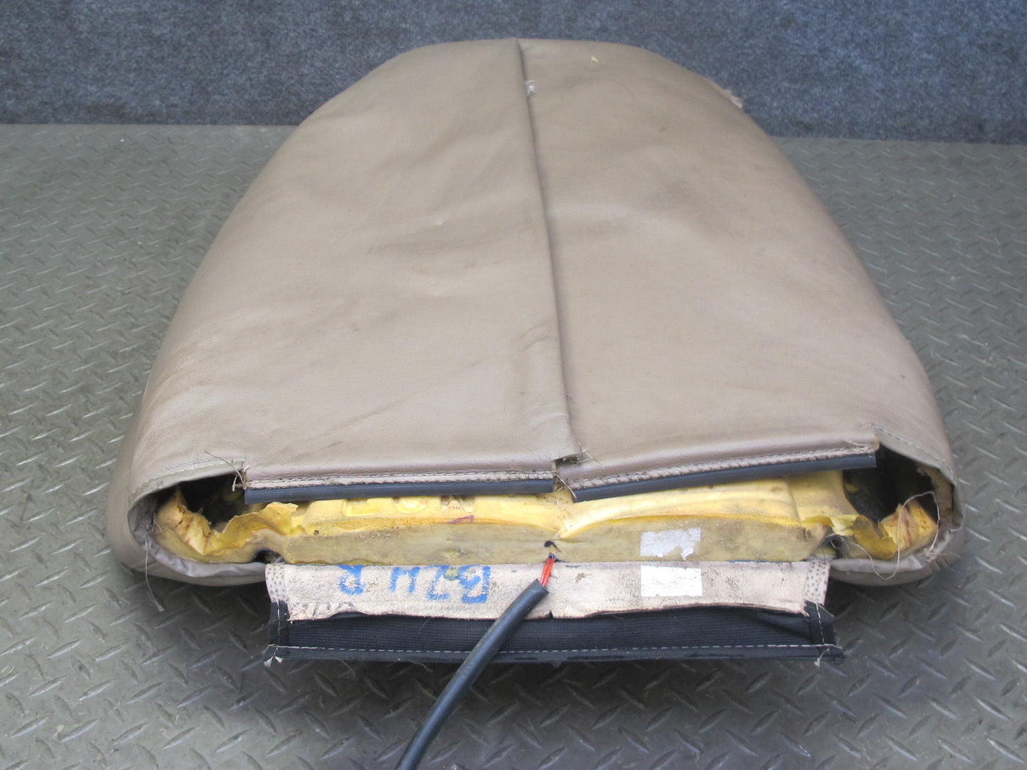 96-98 BMW E36/7 Z3 Roadster Right Seat Upper Leather Cushion Backrest Beige OEM