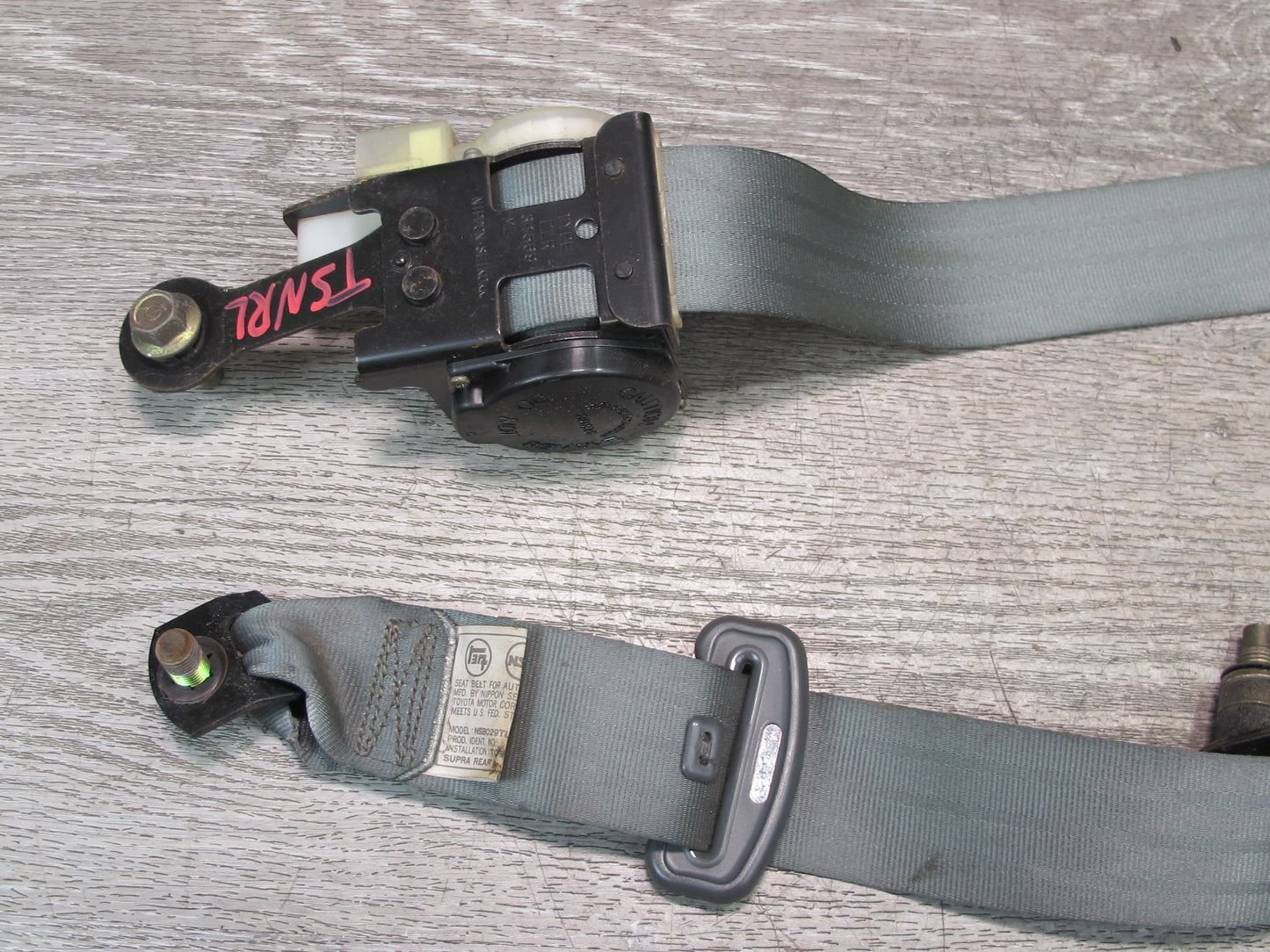 89-92 TOYOTA SUPRA MK3 REAR RIGHT & LEFT SIDE SEATBELT RETRACTOR SET OEM