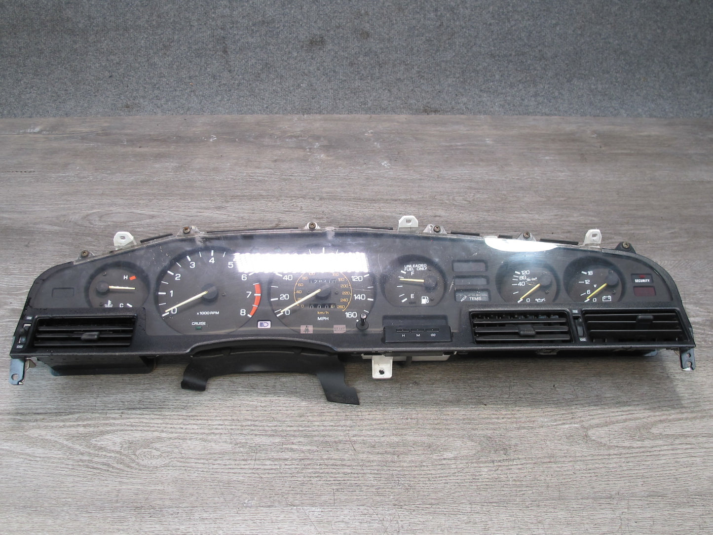 1989 Toyota Supra MK3 7MGE NA M/T Instrument Cluster Gauge Speedometer Tems OEM