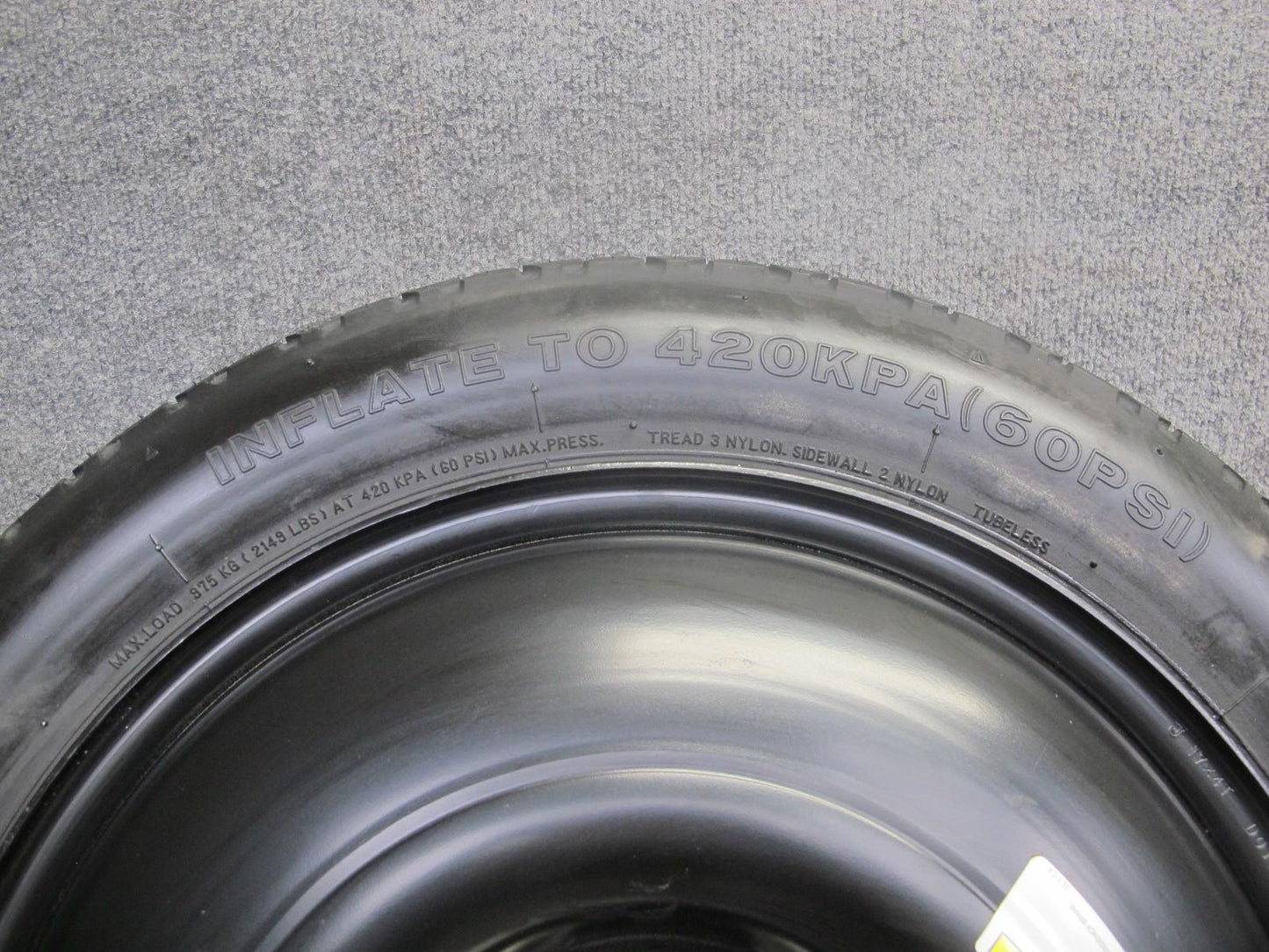 03-09 Nissan 350Z Z33 Emergency Spare Tire R17 17" Wheel 17x4J 145/80 107M OEM