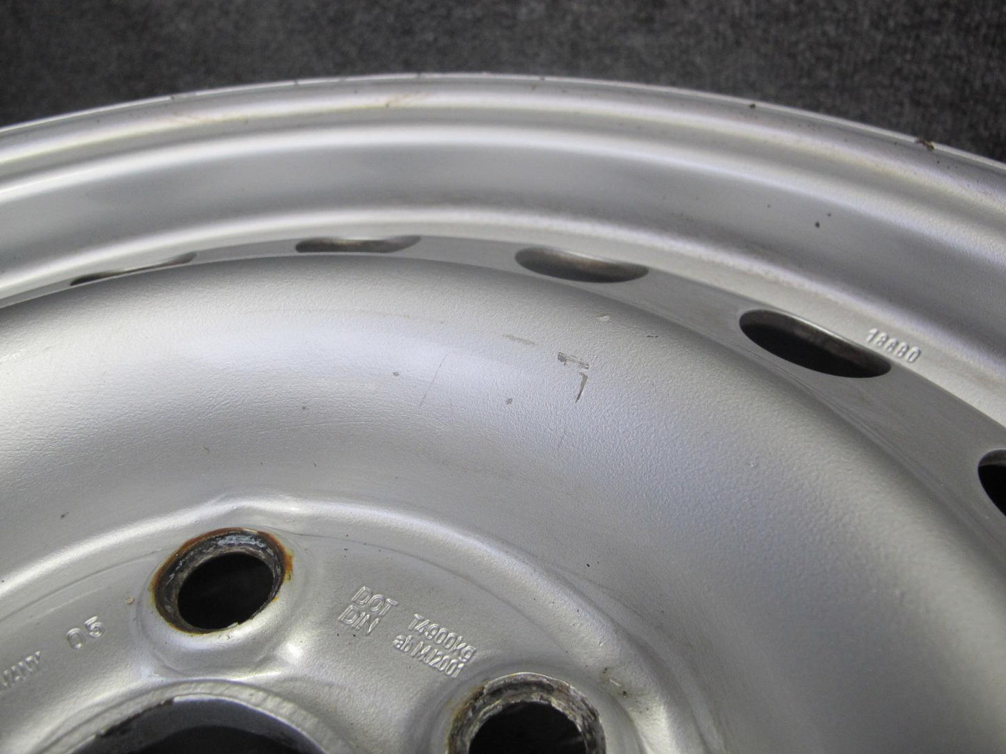 97-03 VW Eurovan T4 Factory R16" Steel Wheel Rim 16x7J ET49 5x112 7D0601027E OEM