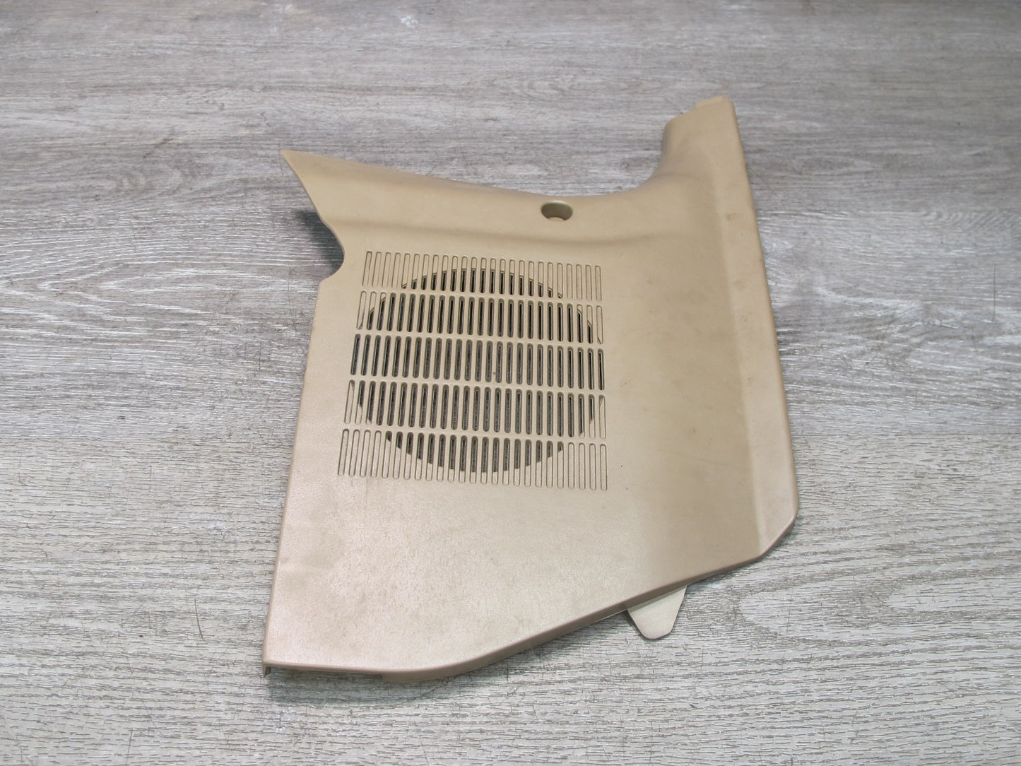 96-02 BMW E36/7 Z3 Right Passenger Side Kick Trim Speaker Cover Panel Beige OEM