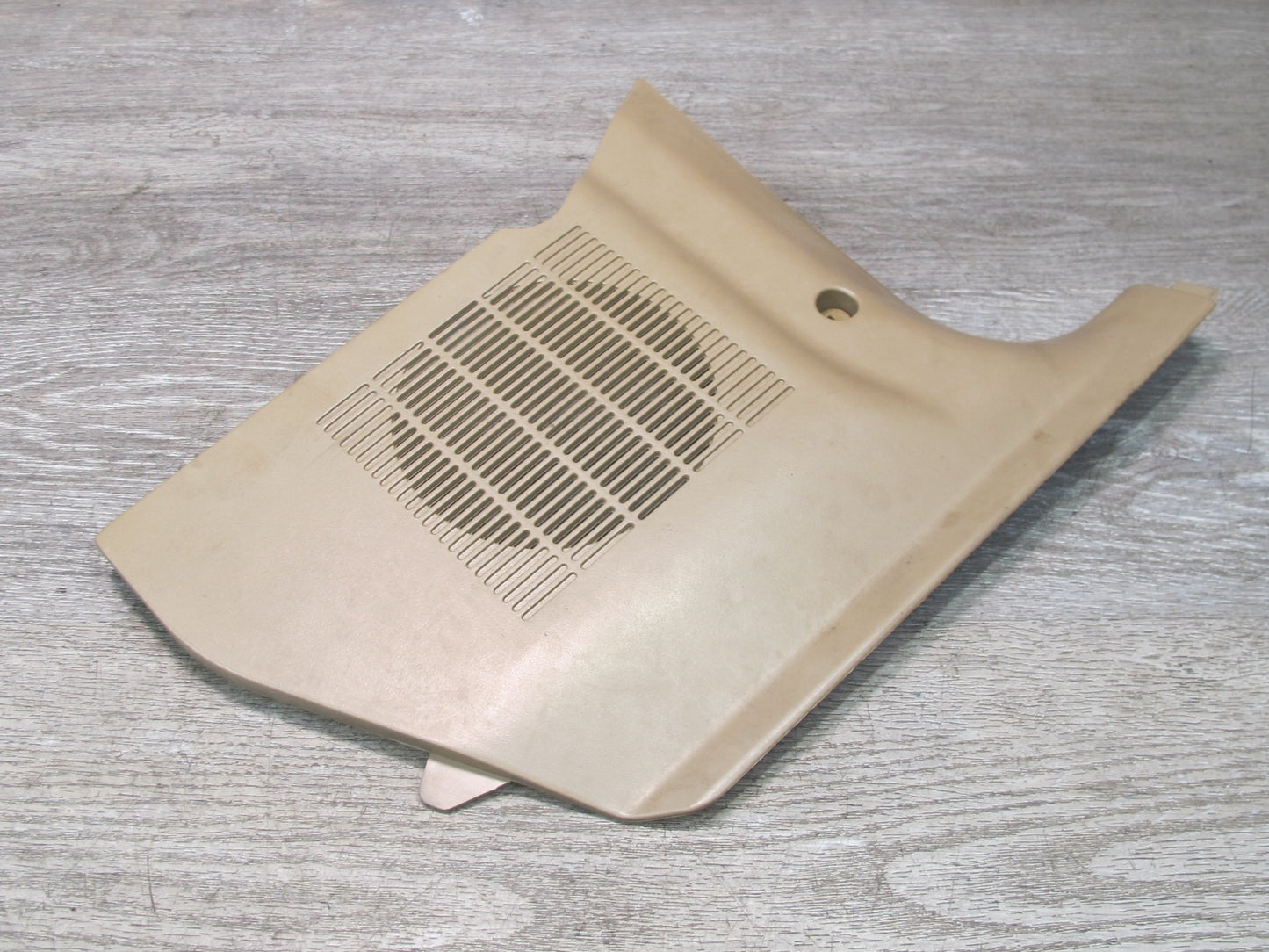 96-02 BMW E36/7 Z3 Right Passenger Side Kick Trim Speaker Cover Panel Beige OEM