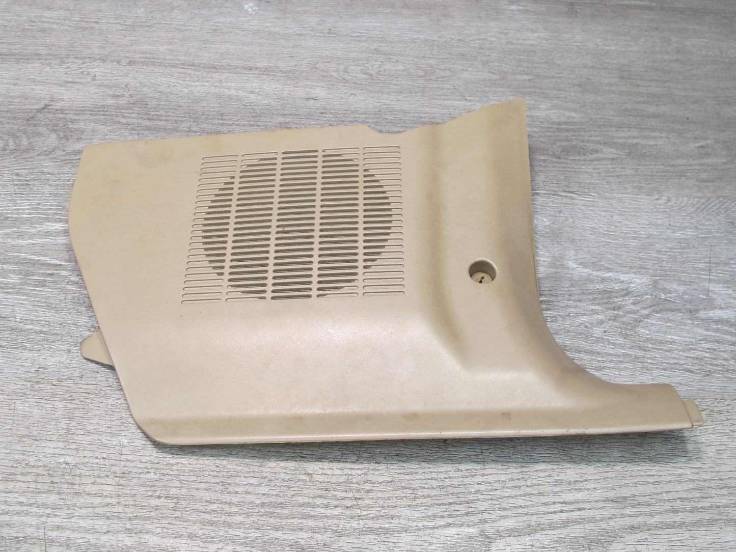 96-02 BMW E36/7 Z3 Right Passenger Side Kick Trim Speaker Cover Panel Beige OEM