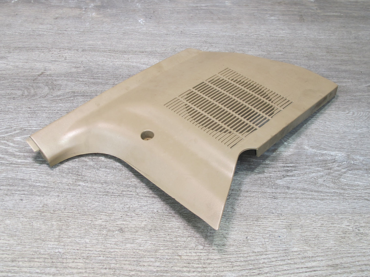 96-02 BMW E36/7 Z3 Right Passenger Side Kick Trim Speaker Cover Panel Beige OEM