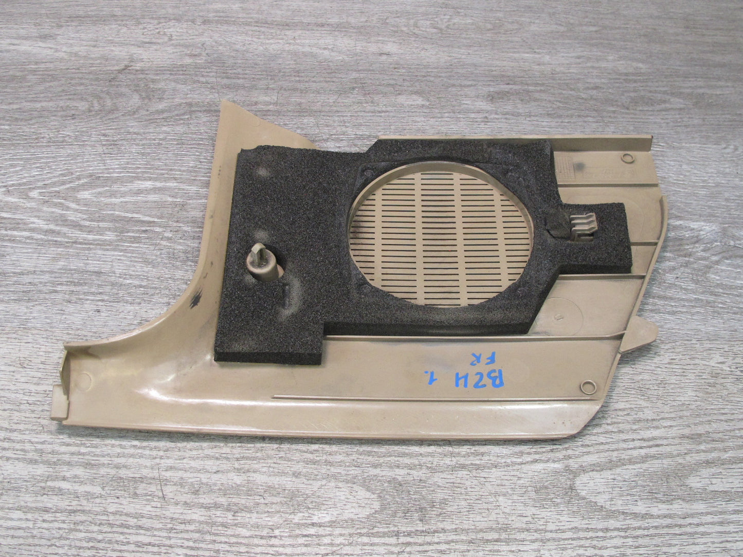 96-02 BMW E36/7 Z3 Right Passenger Side Kick Trim Speaker Cover Panel Beige OEM