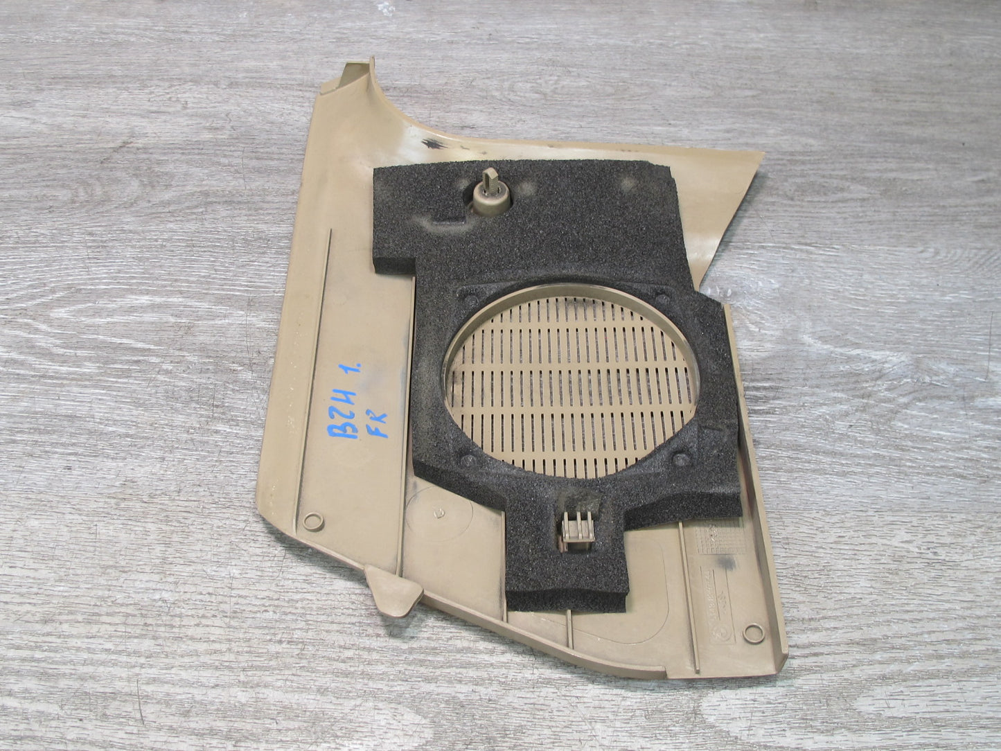96-02 BMW E36/7 Z3 Right Passenger Side Kick Trim Speaker Cover Panel Beige OEM