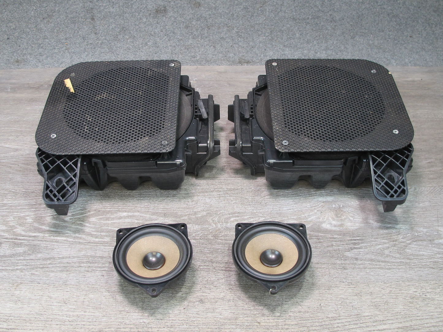 11-15 Mini Cooper R60 R61 Harman Kardon Subwoofer MID Range Speaker Set of 4 OEM