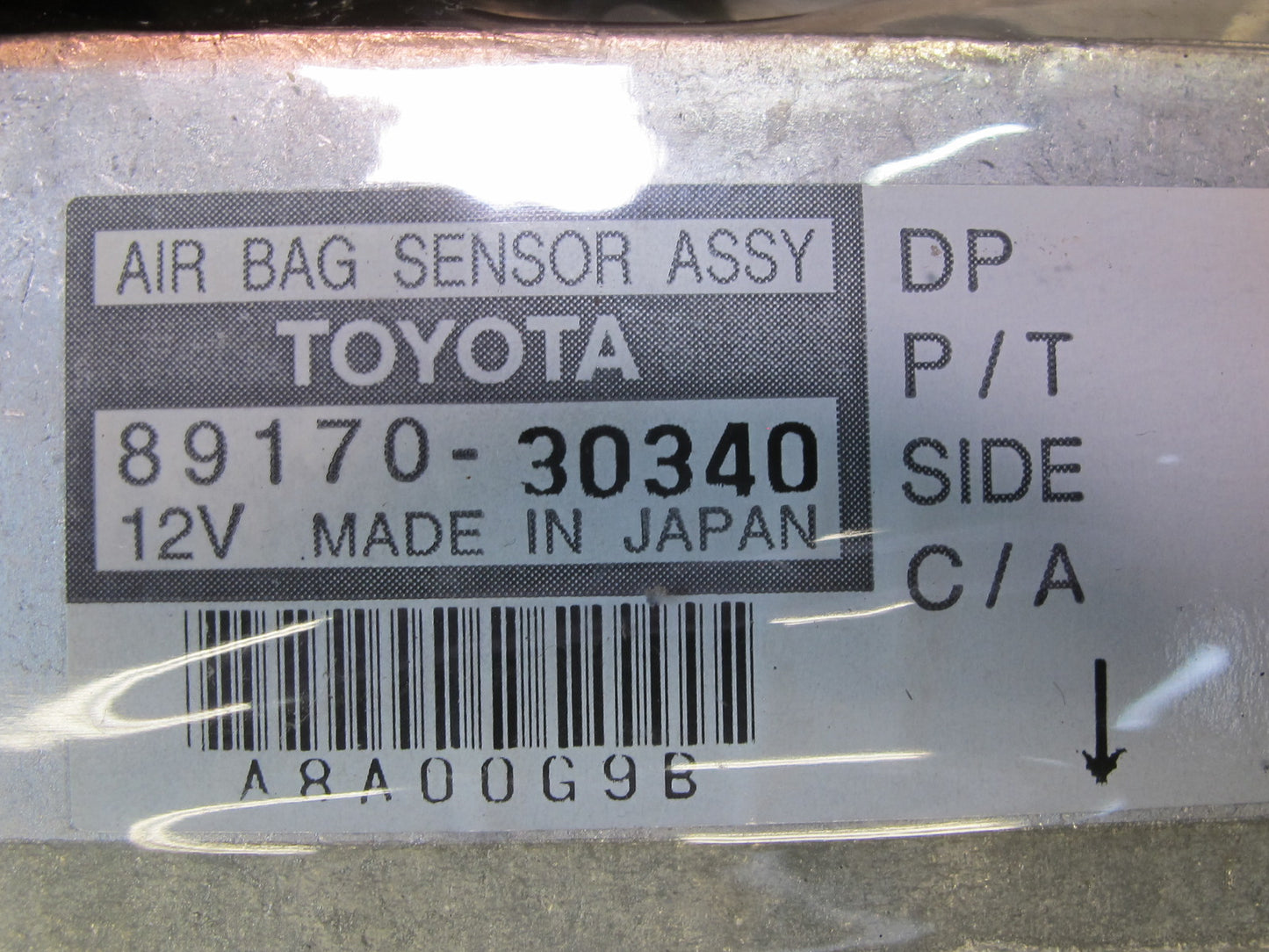 01-05 LEXUS GS300 GS430 SRS AIRBAG SENSOR CONTROL MODULE 89170-30340 OEM