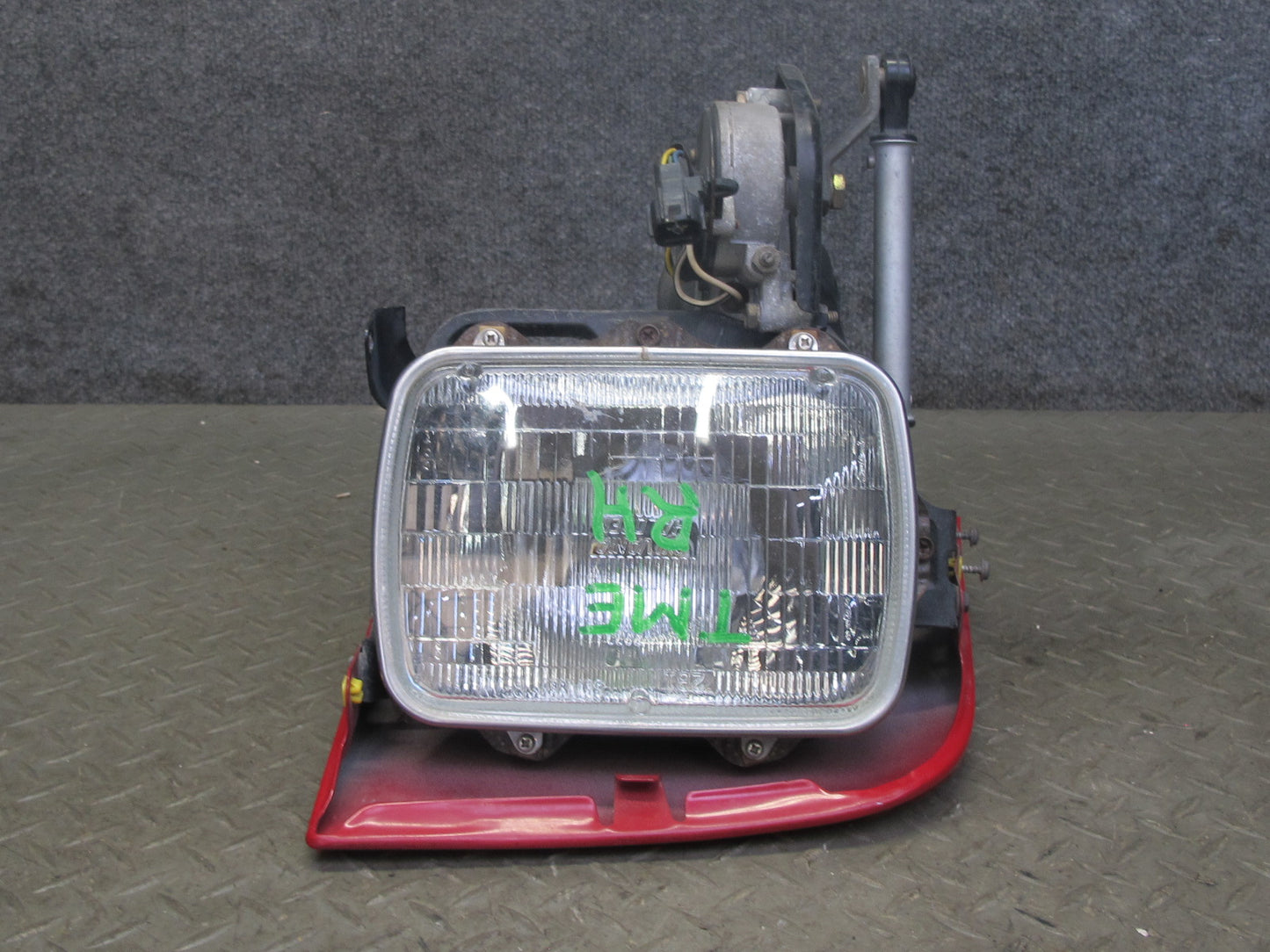 91-95 Toyota SW21L MR2 Front Right POP UP Headlight Lamp w Motor Rally RED OEM
