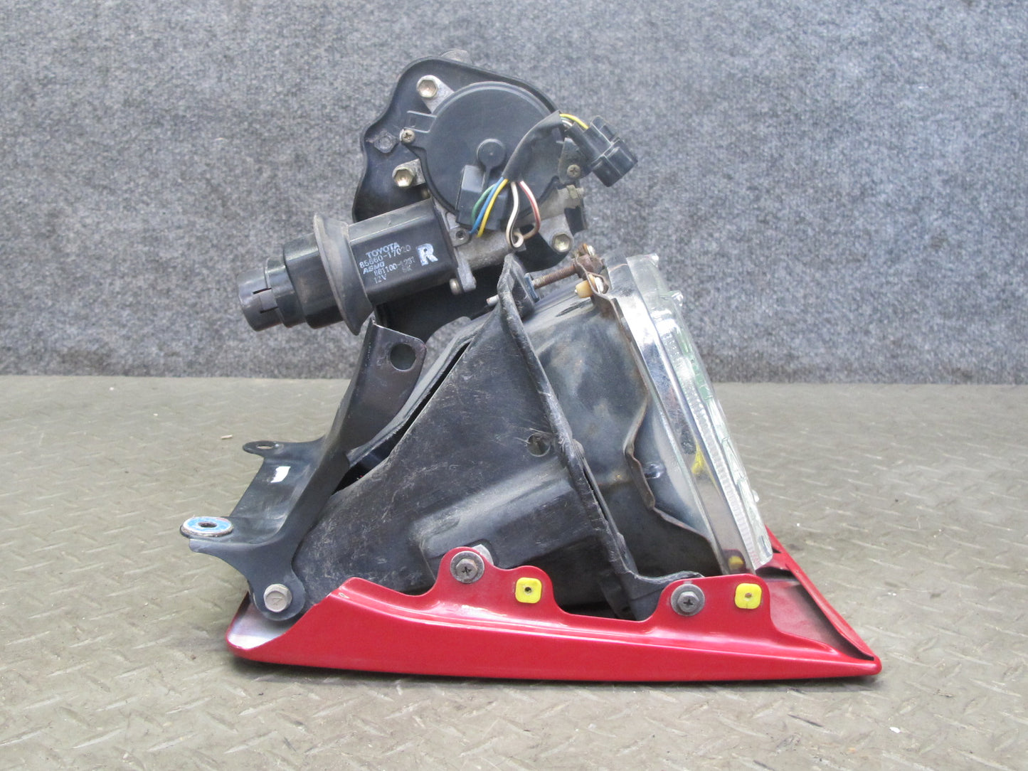91-95 Toyota SW21L MR2 Front Right POP UP Headlight Lamp w Motor Rally RED OEM