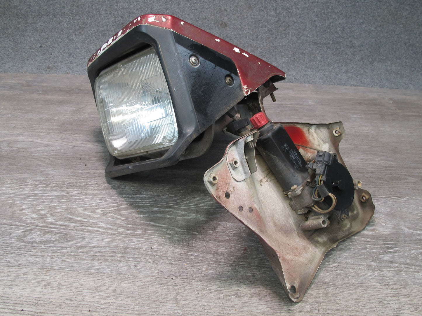 89-92 Toyota Supra MA70L Front Right POP UP Headlight Lamp w Cover & Motor OEM